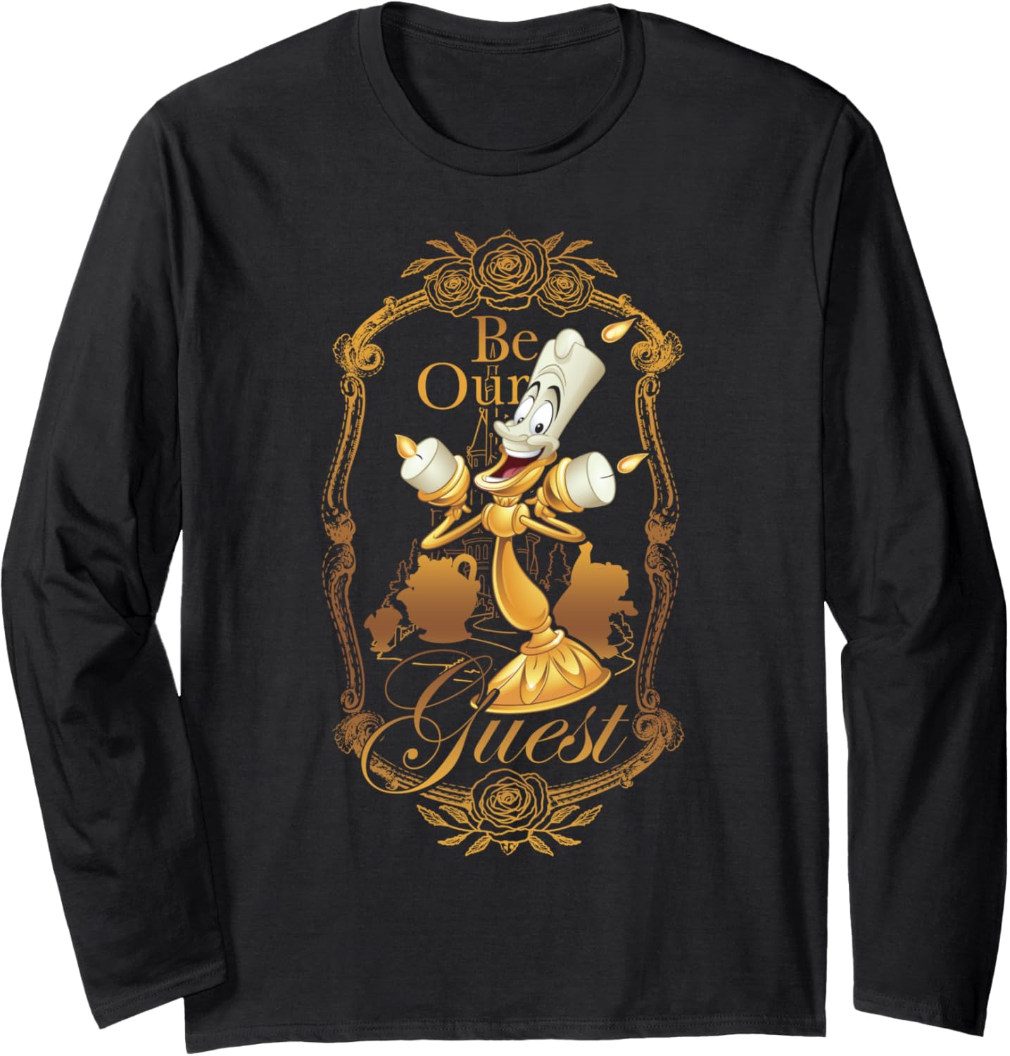 Disney Beauty And The Beast Be Our Guest Long Sleeve Tee Long Sleeve