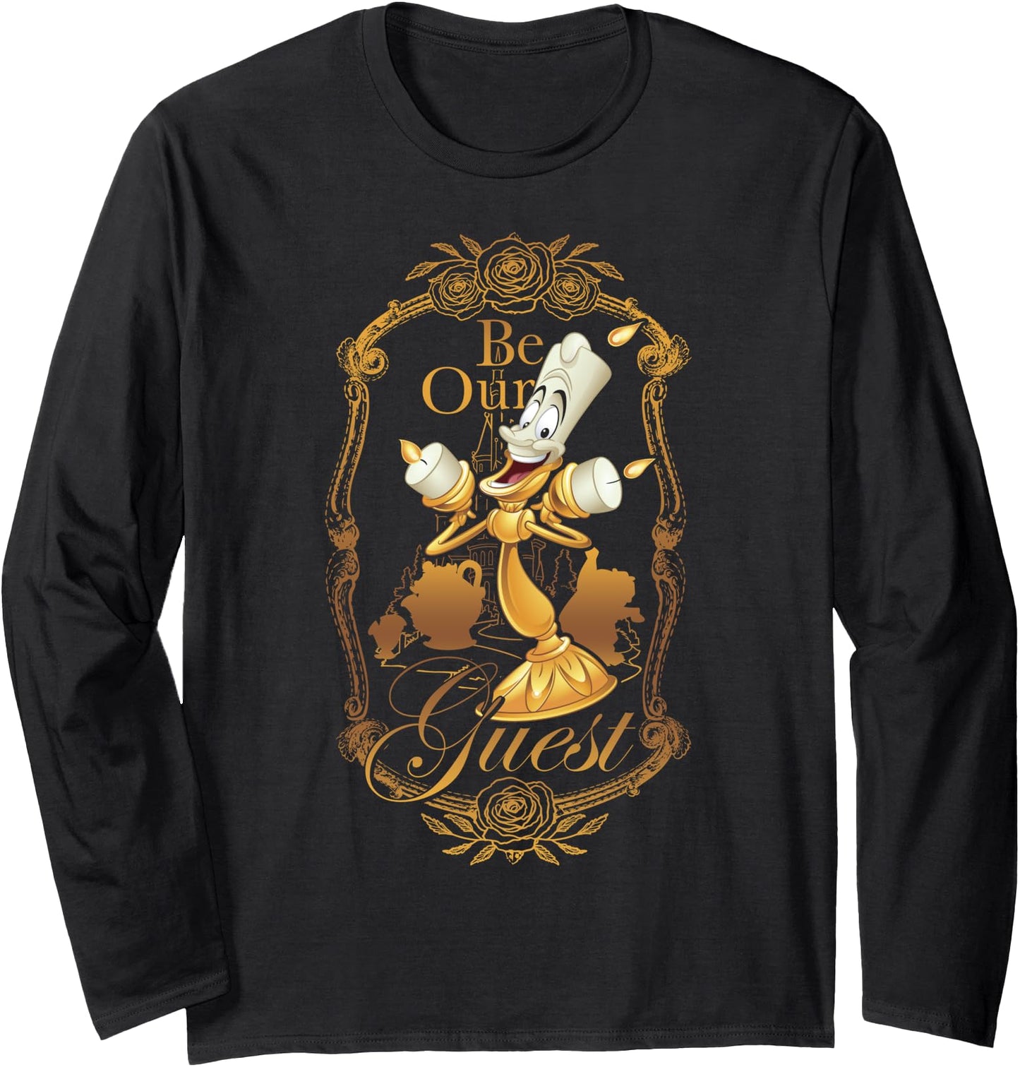 Disney Beauty And The Beast Be Our Guest Long Sleeve Tee Long Sleeve