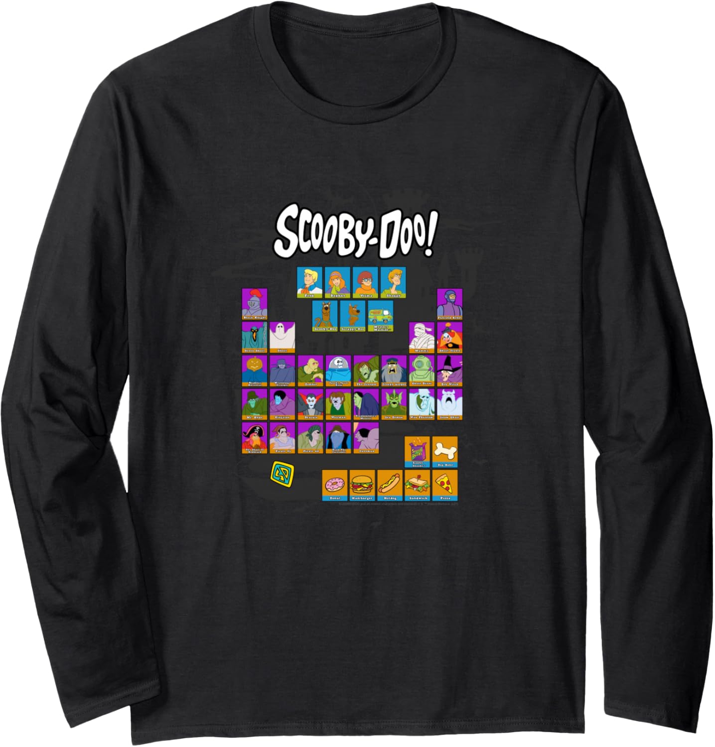 Scooby-Doo Periodic Table Of Ghouls Long Sleeve