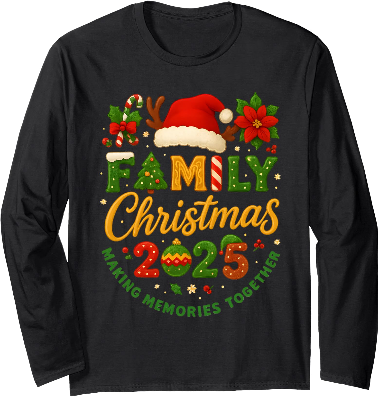 Family Christmas 2025 Matching Family Christmas Squad Xmas Long Sleeve
