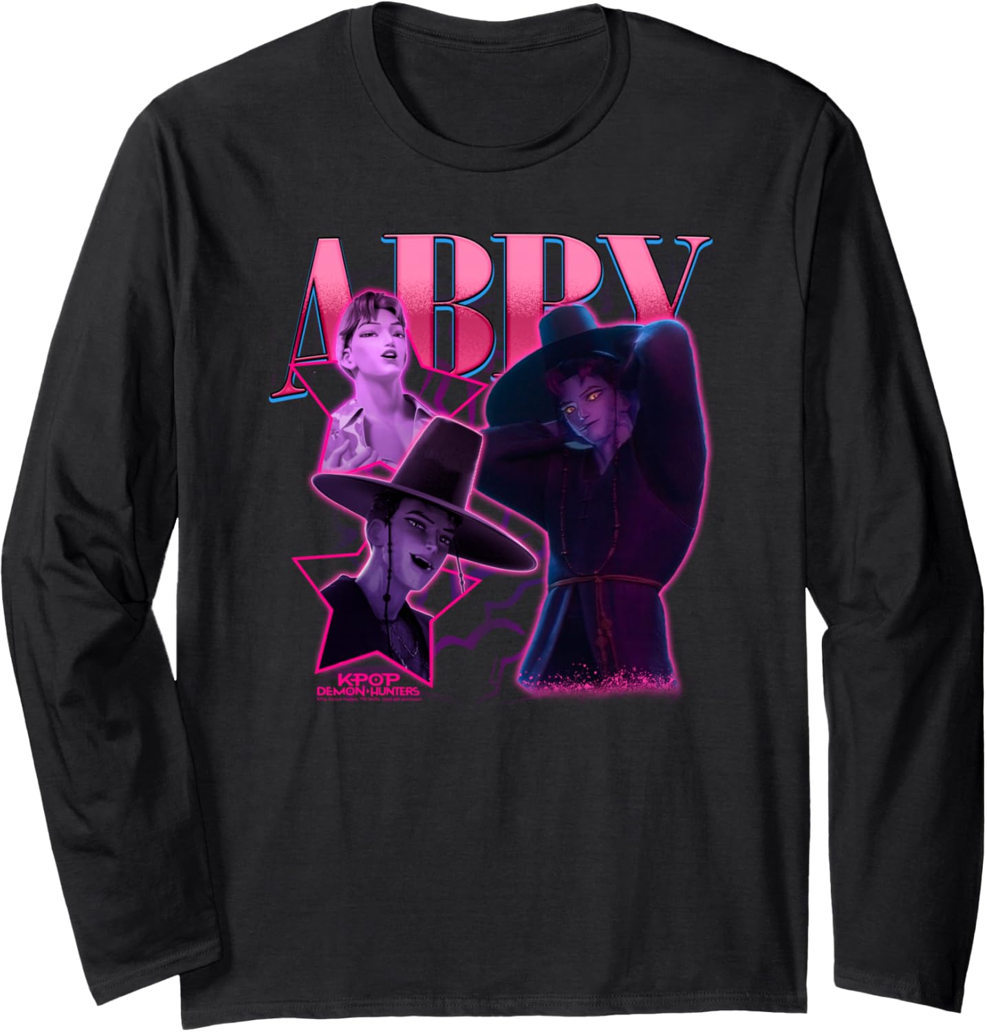 Kpop Demon Hunters Halloween Abby Showcase Y2K Style Poster Long Sleeve