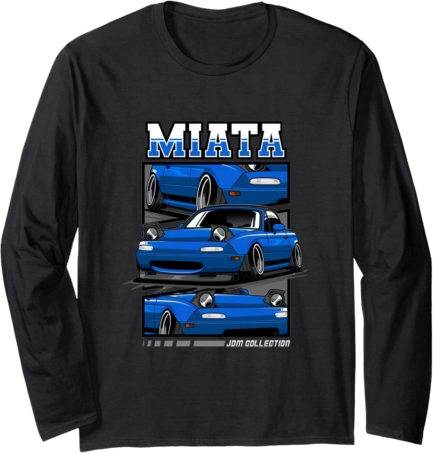 Japanese Miata Car Retro Vintage Sports Car Legend 90s Long Sleeve