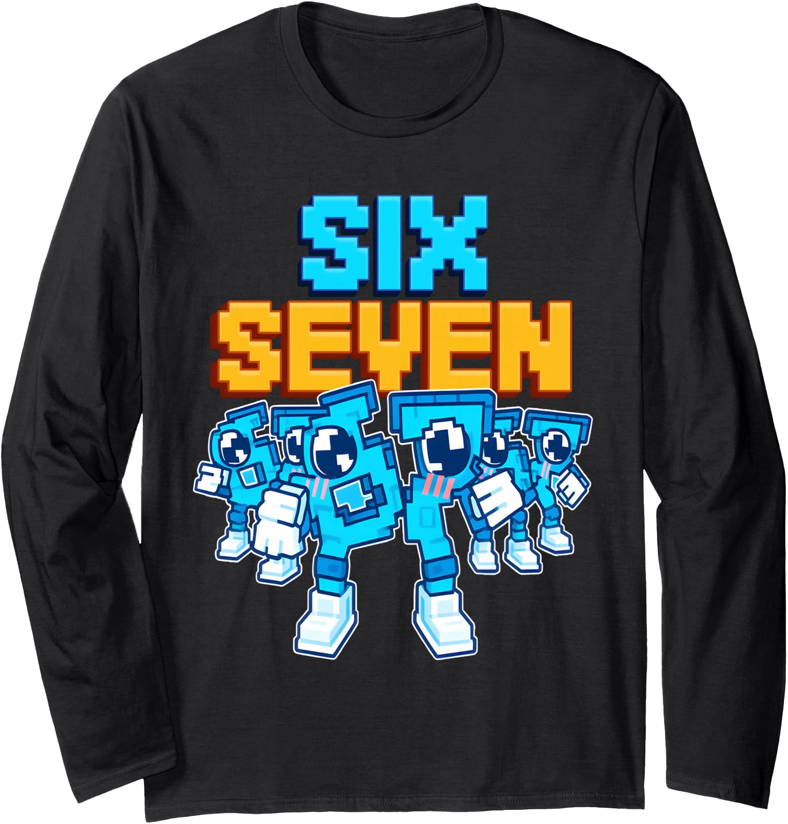 67 Six Seven Funny Italian Brainrot Gaming Meme Long Sleeve