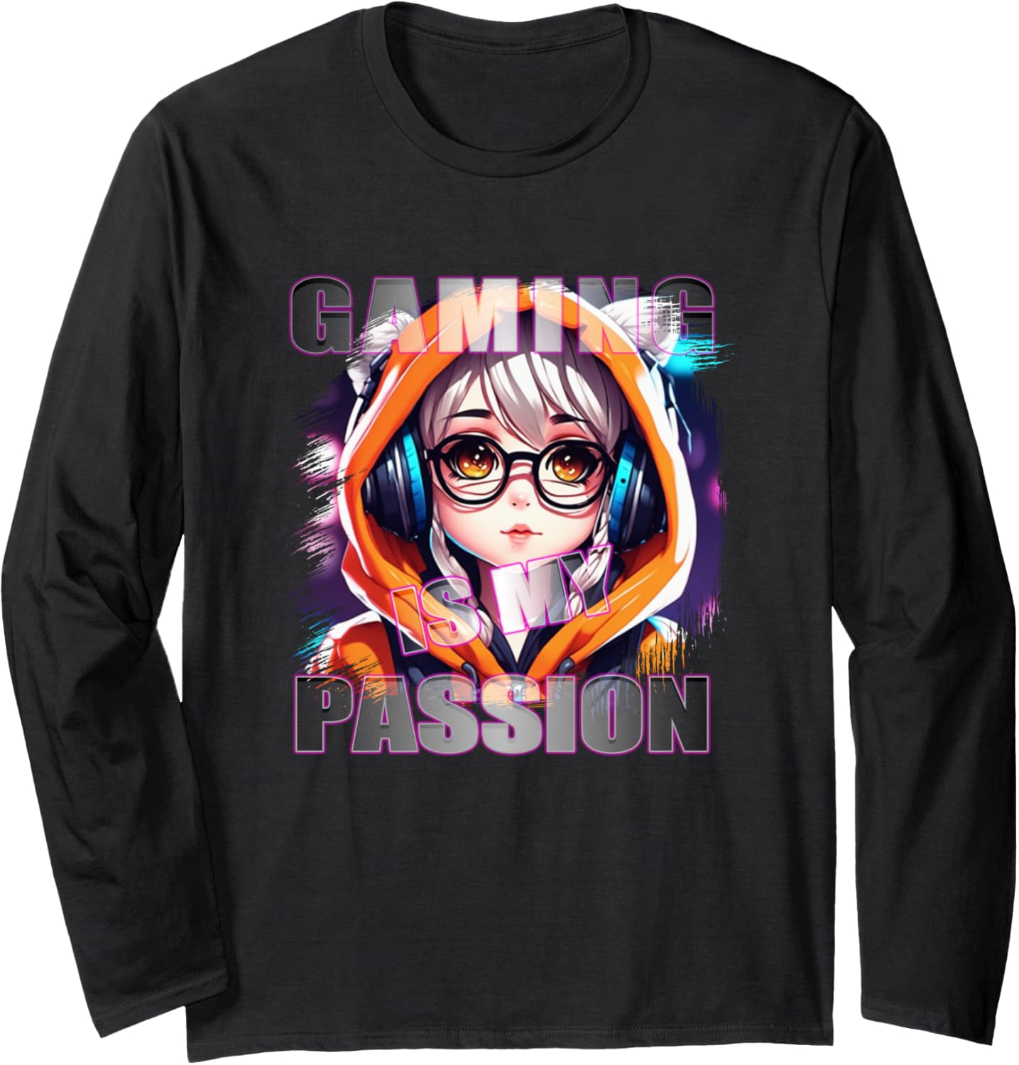 Gaming Is My Passion - Kawaii Chibi Adorable Long Sleeve
