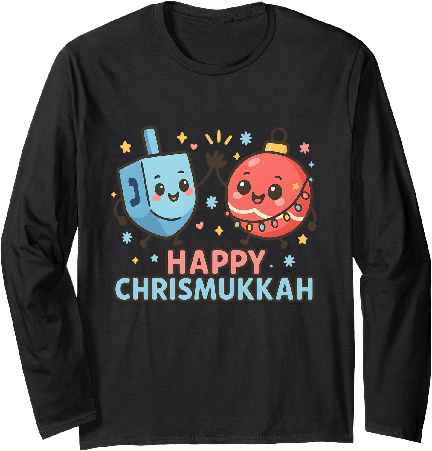 Happy Chrismukkah Boys Girls Christmas Hanukkah Long Sleeve