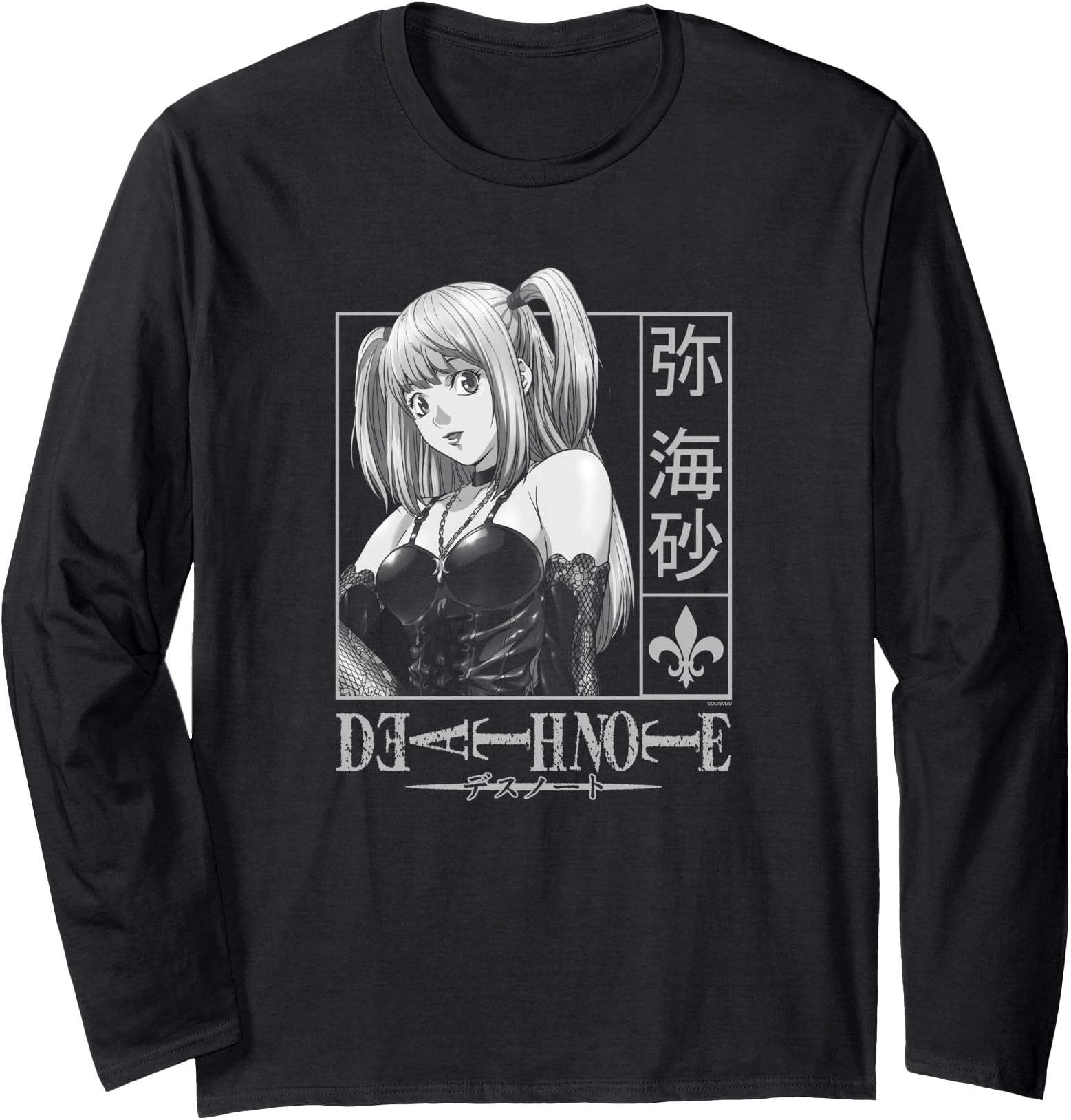 Death Note Misa Kanji Frame Anime Long Sleeve