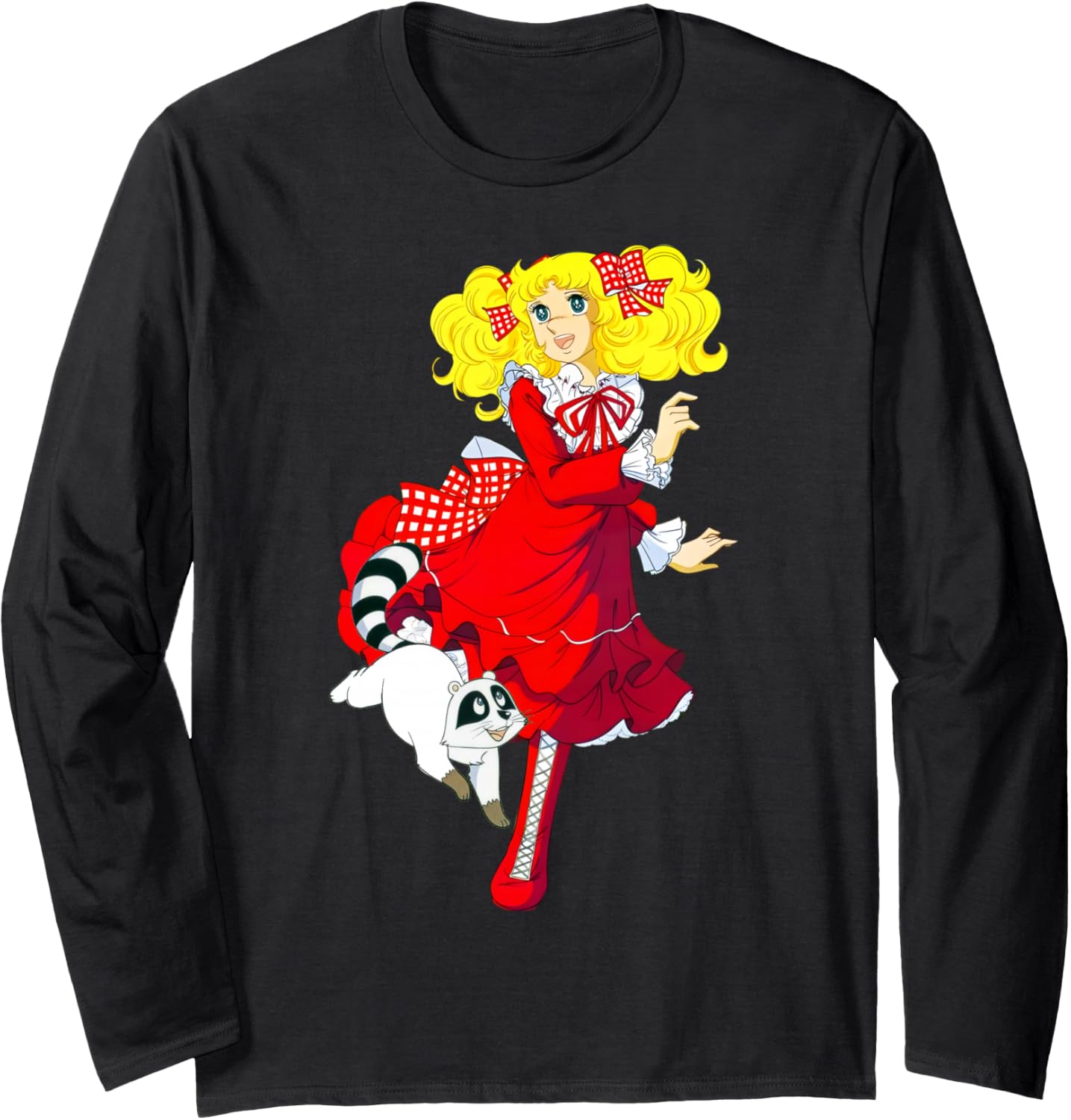 Candy Candy Red Cartoon Japanese 80s Retro Anime Manga Long Sleeve