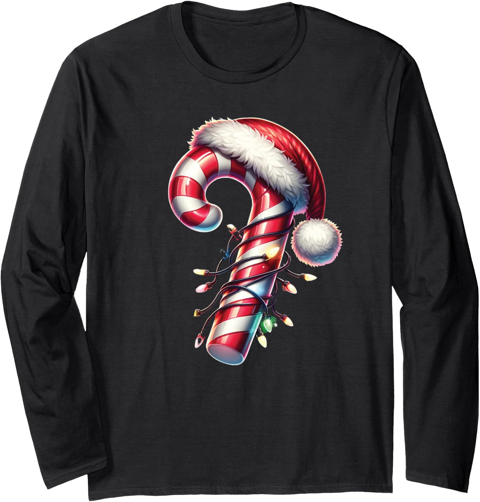 Candy Cane Crew Christmas Lights Family Matching Long Sleeve