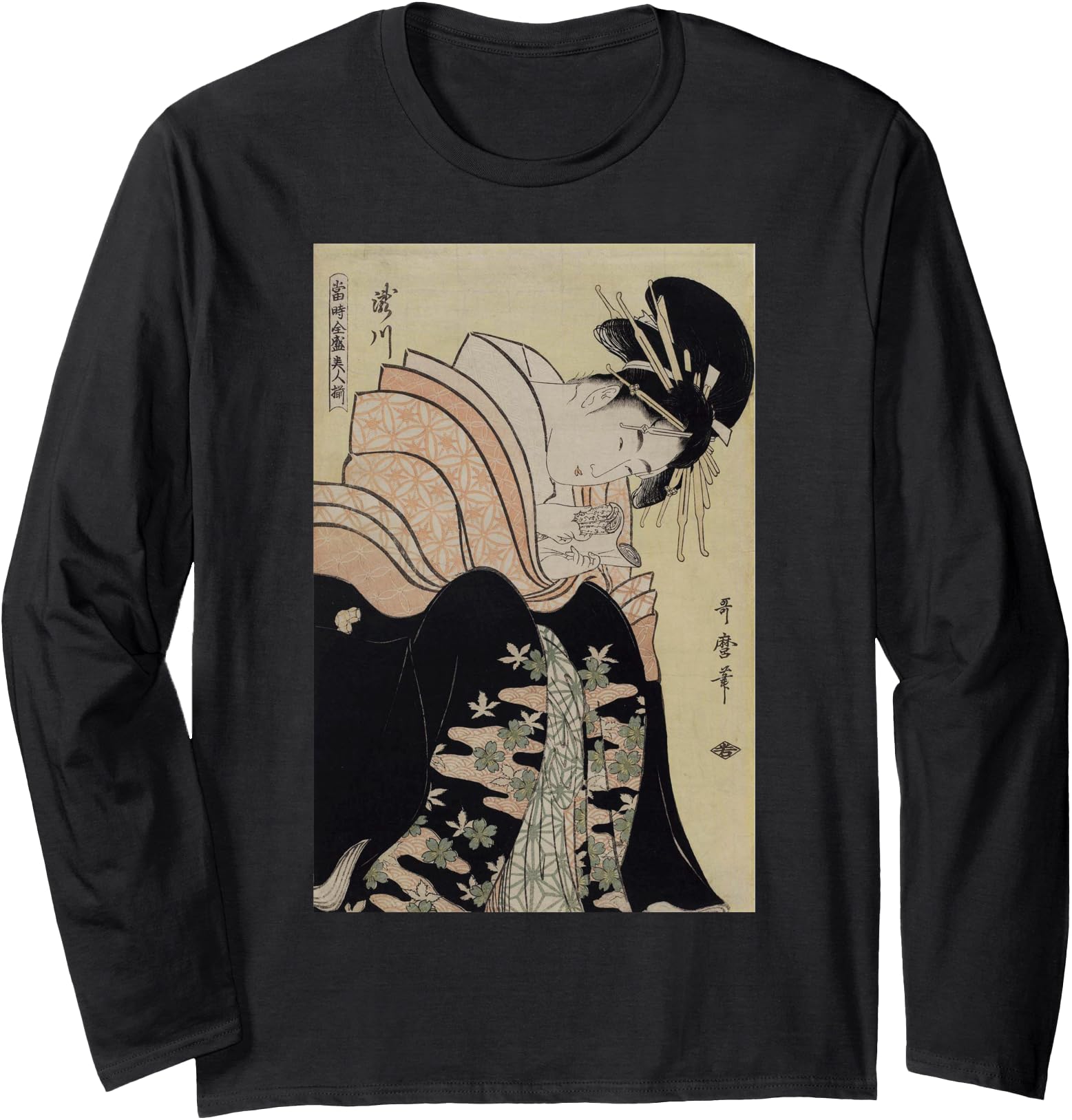 Japanese Retro Artwork Takigawa from the Tea-House Art Long Sleeve