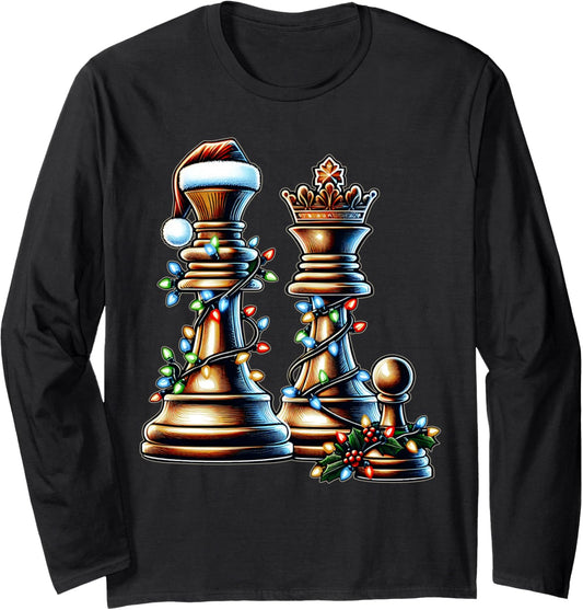 Chess Player Christmas Hat Xmas Long Sleeve