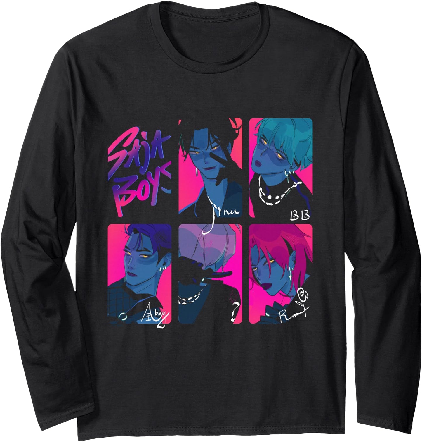 Kpop Demon Hunters Saja Boys Photocards Officially Licensed Long Sleeve