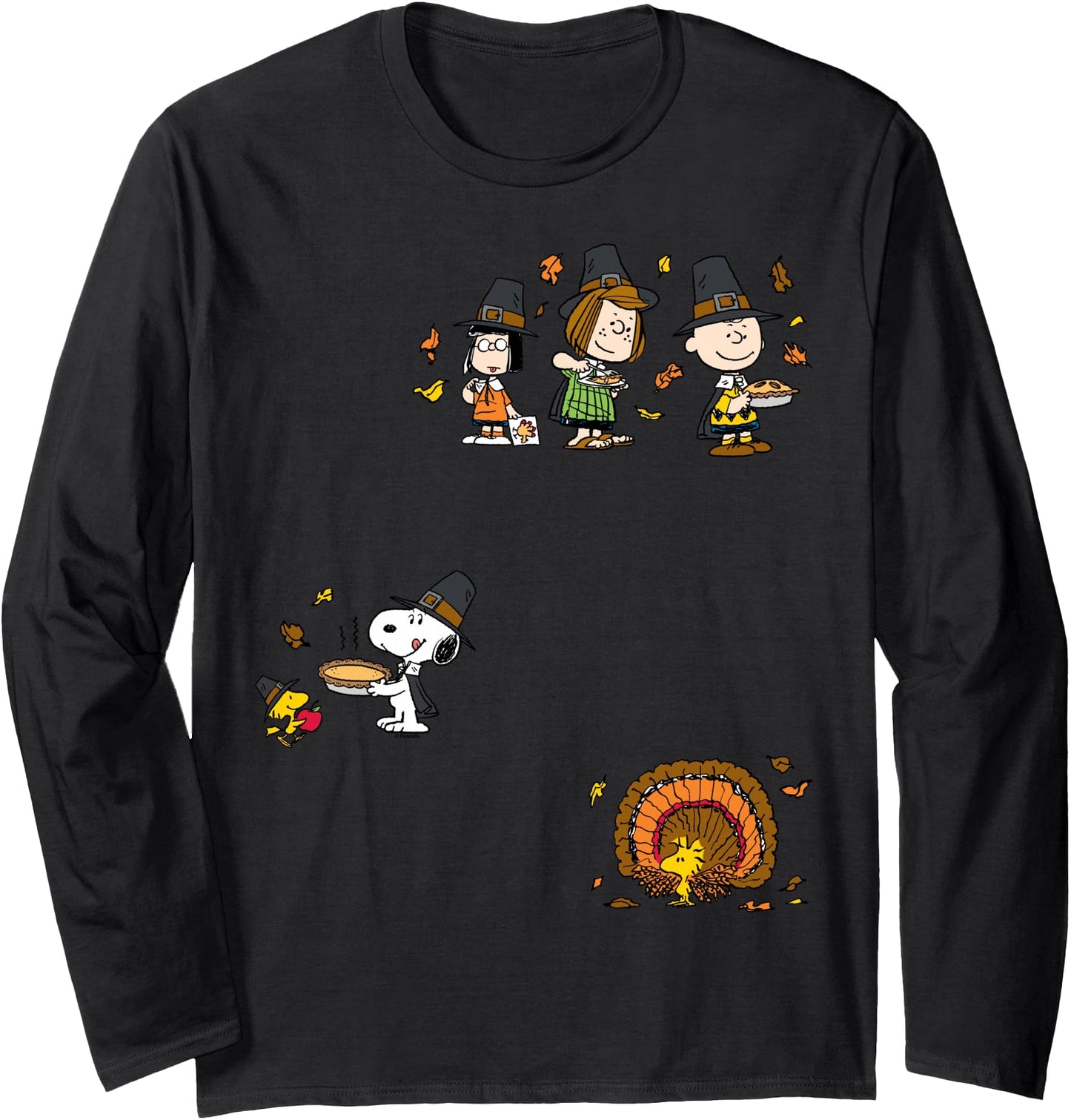 Thanksgiving Parade Faux Multi Character Design Long Sleeve