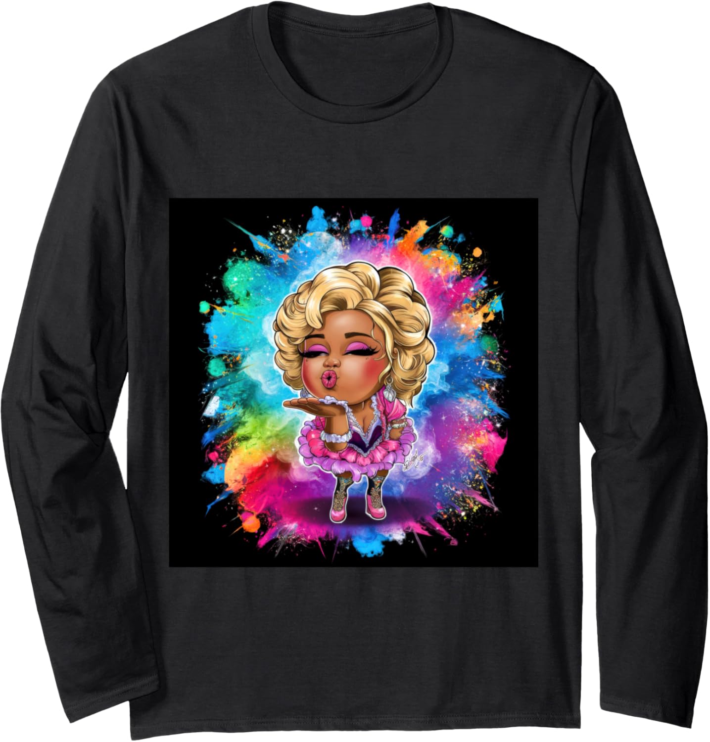 Chibi Cartoon girl Long Sleeve