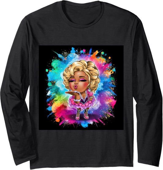 Chibi Cartoon girl Long Sleeve