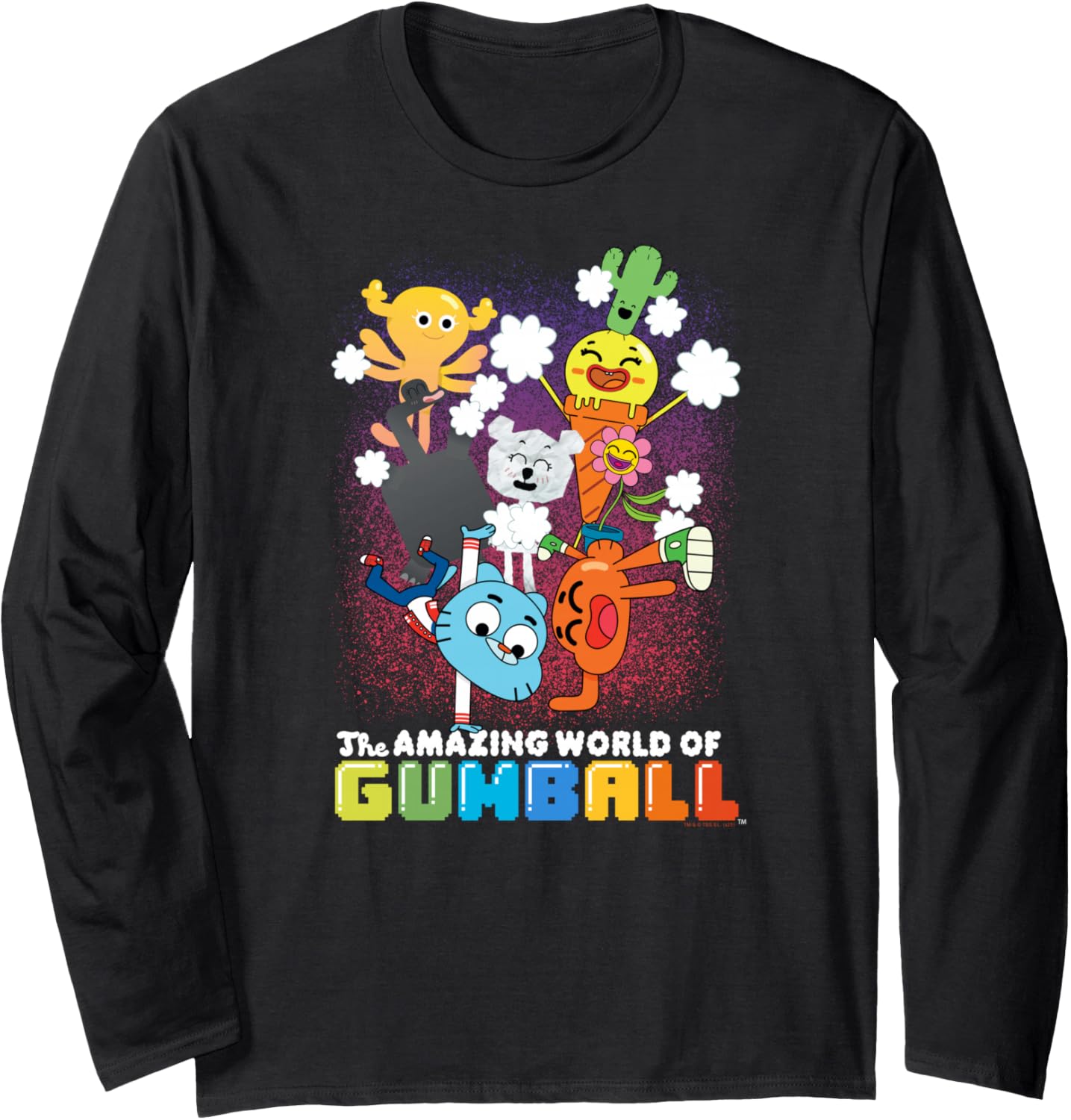 The Amazing World of Gumball Colorful Characters Cartoon Long Sleeve