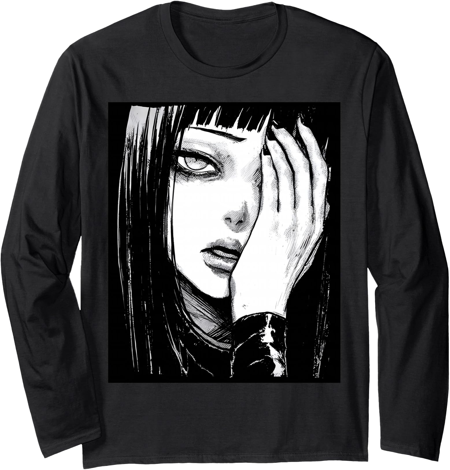 Gothic Anime Manga Japan Kawaii Goth Girl Alt Aesthetic Long Sleeve