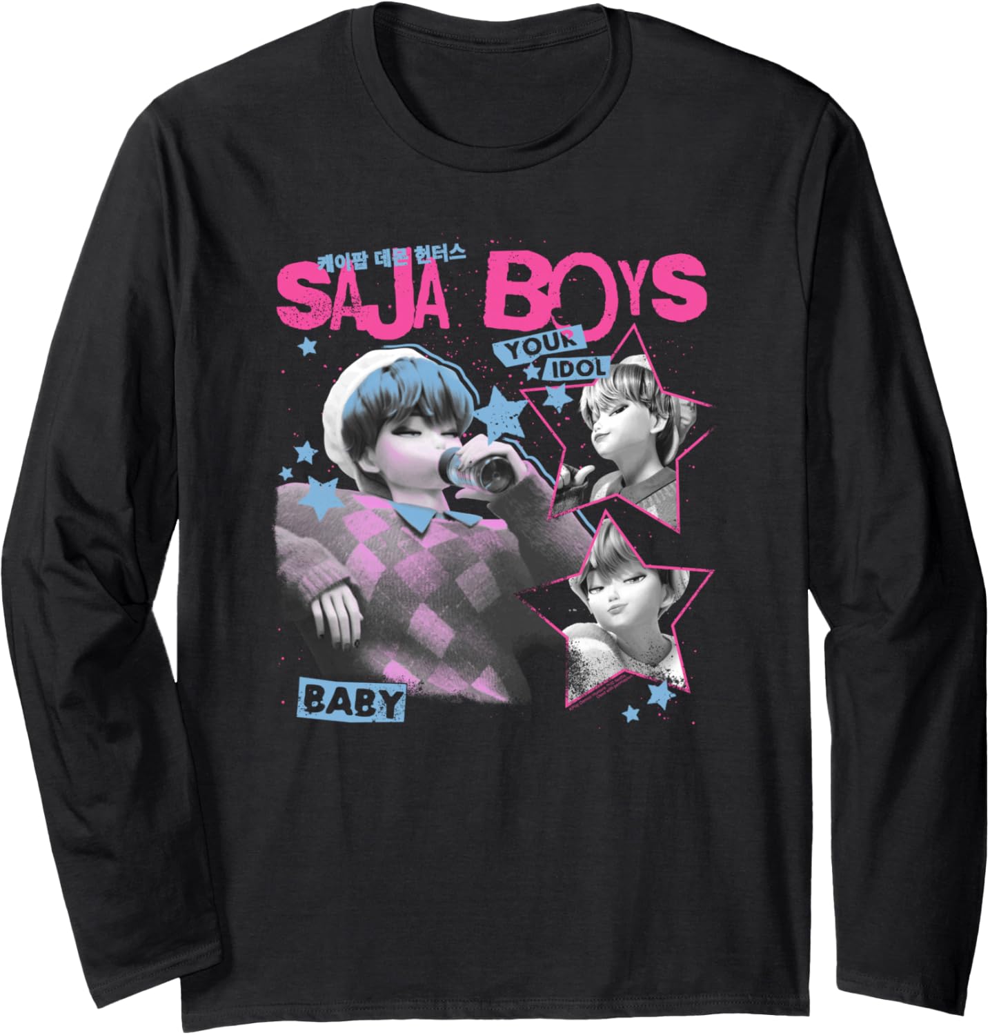 Kpop Demon Hunters Halloween Saja Boys Your Idol Baby Long Sleeve