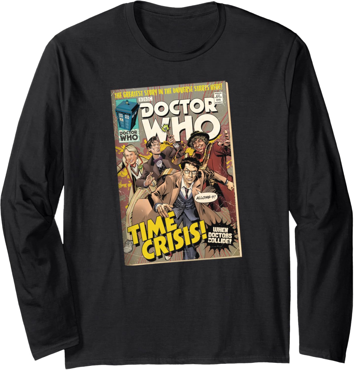 Comic Time Crisis 60th Anniversary Sci-Fi Fan Long Sleeve