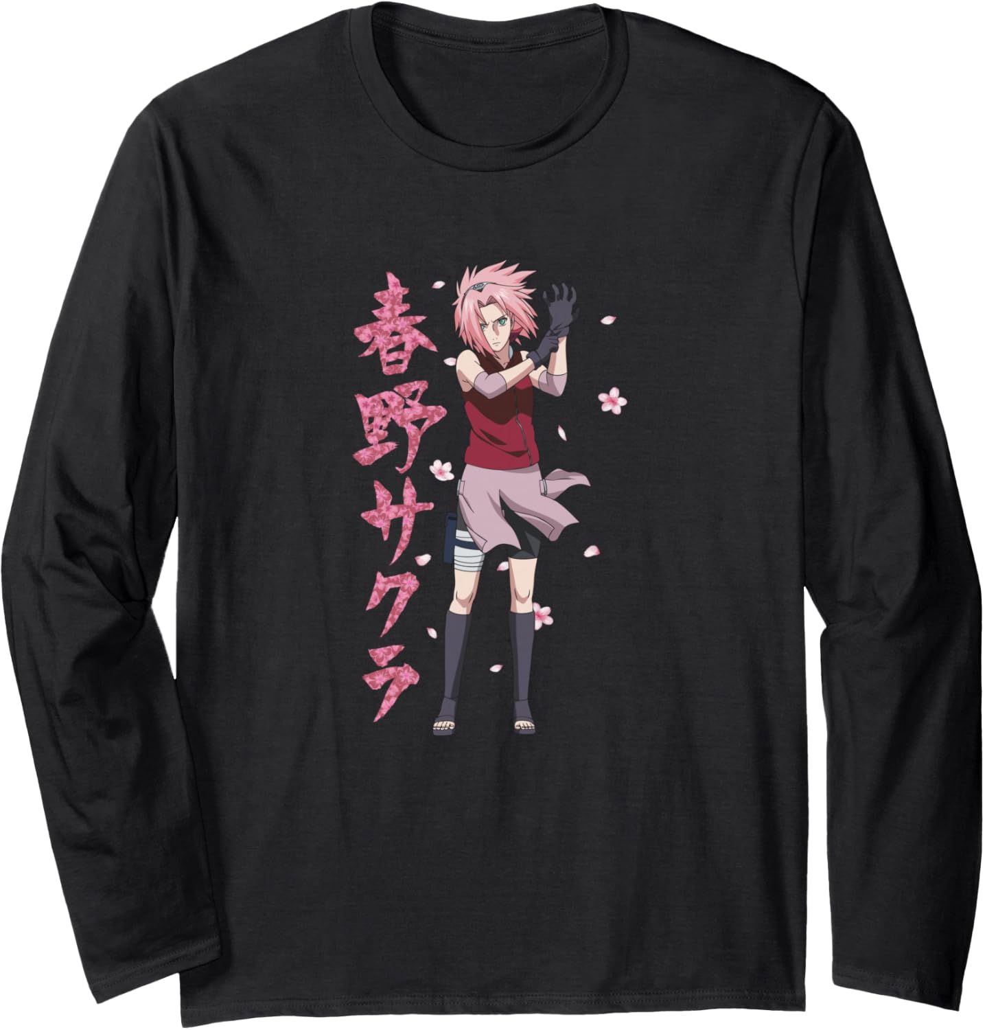 Naruto Shippuden Sakura Cherry Blossoms Anime Long Sleeve