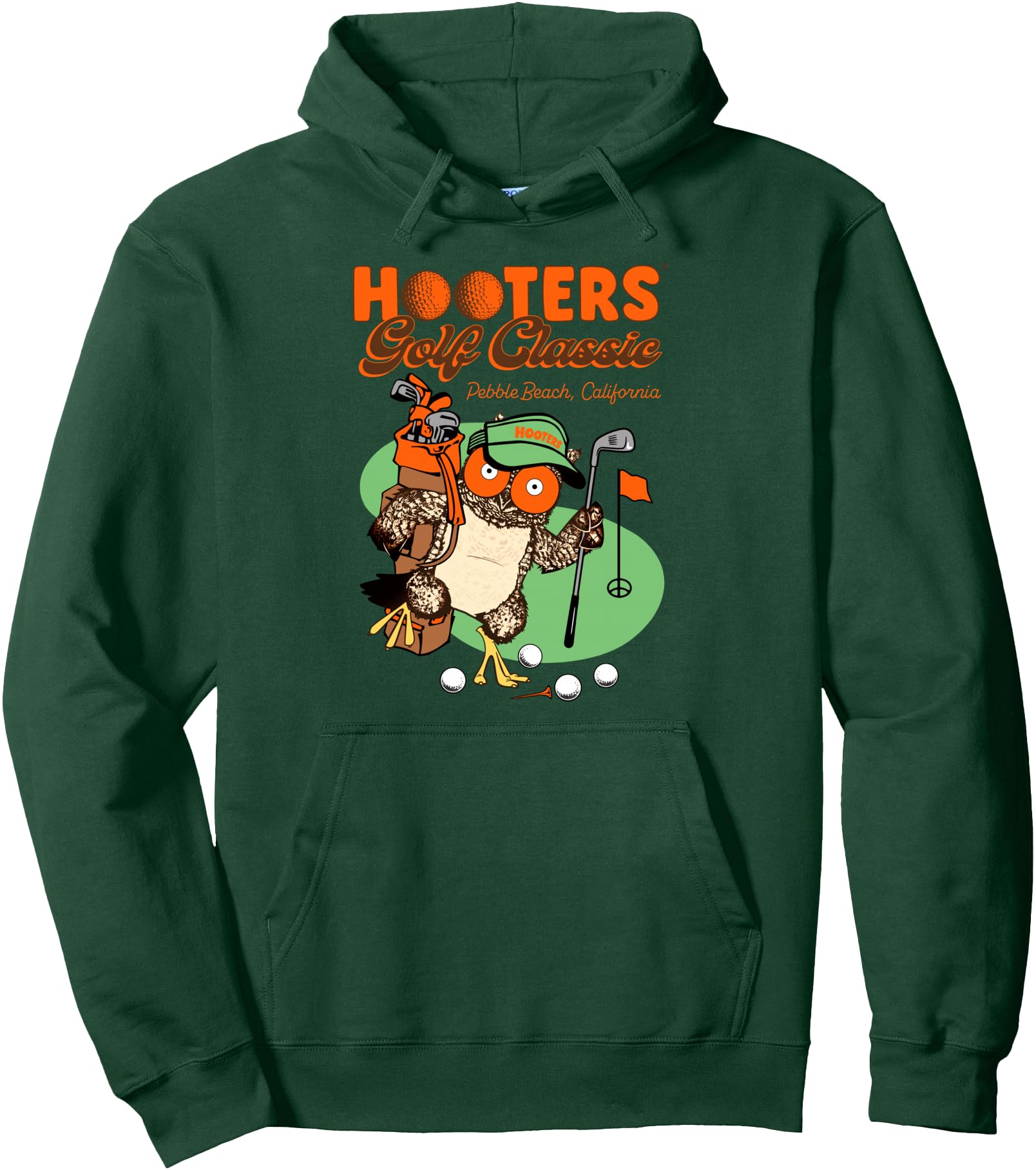 Hooters Pebble Beach Golf Classic Hootie the Owl Logo Funny Pullover Hoodie