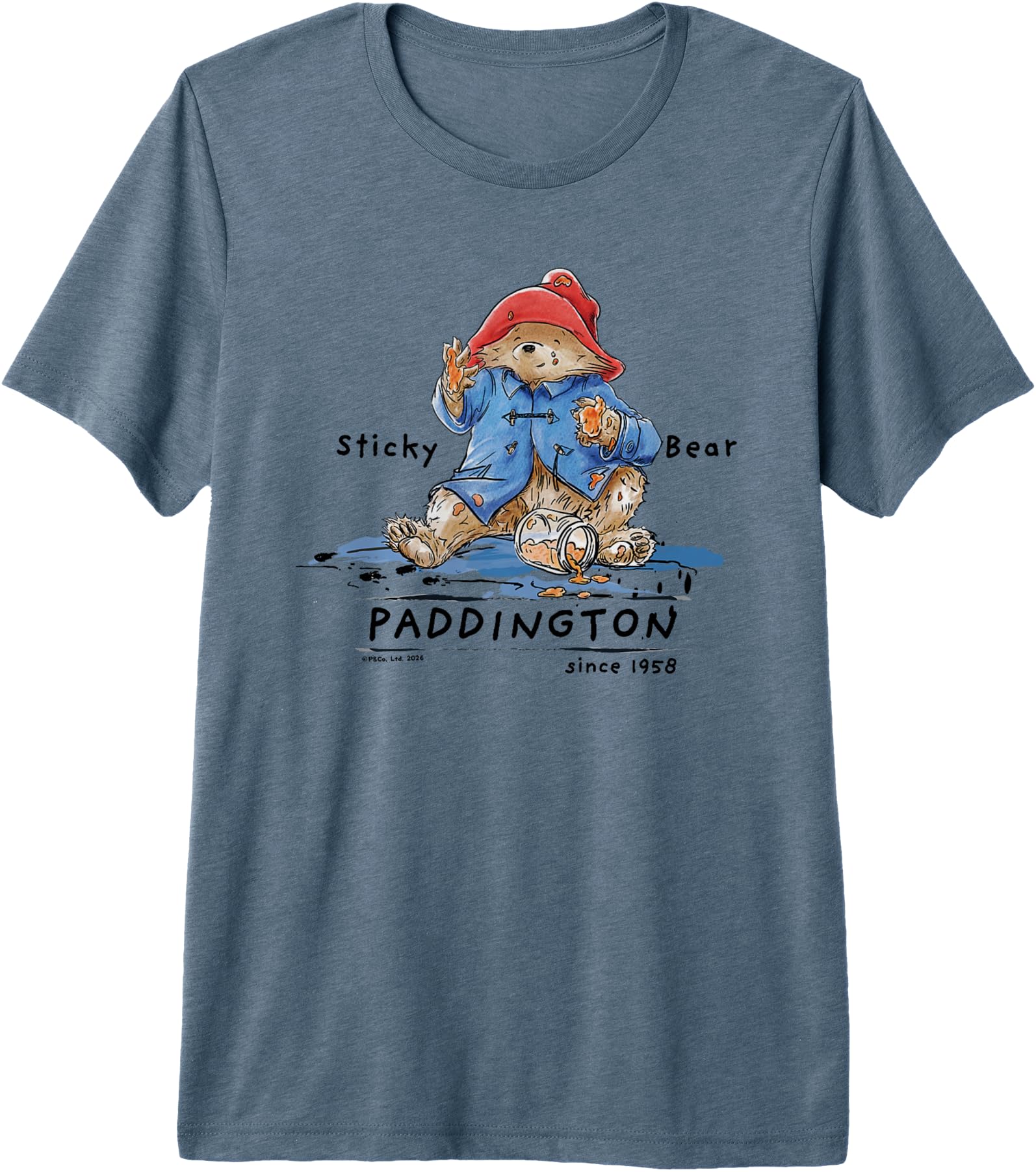 Paddington Sticky Bear Classic Illustration Premium Tri-Blend