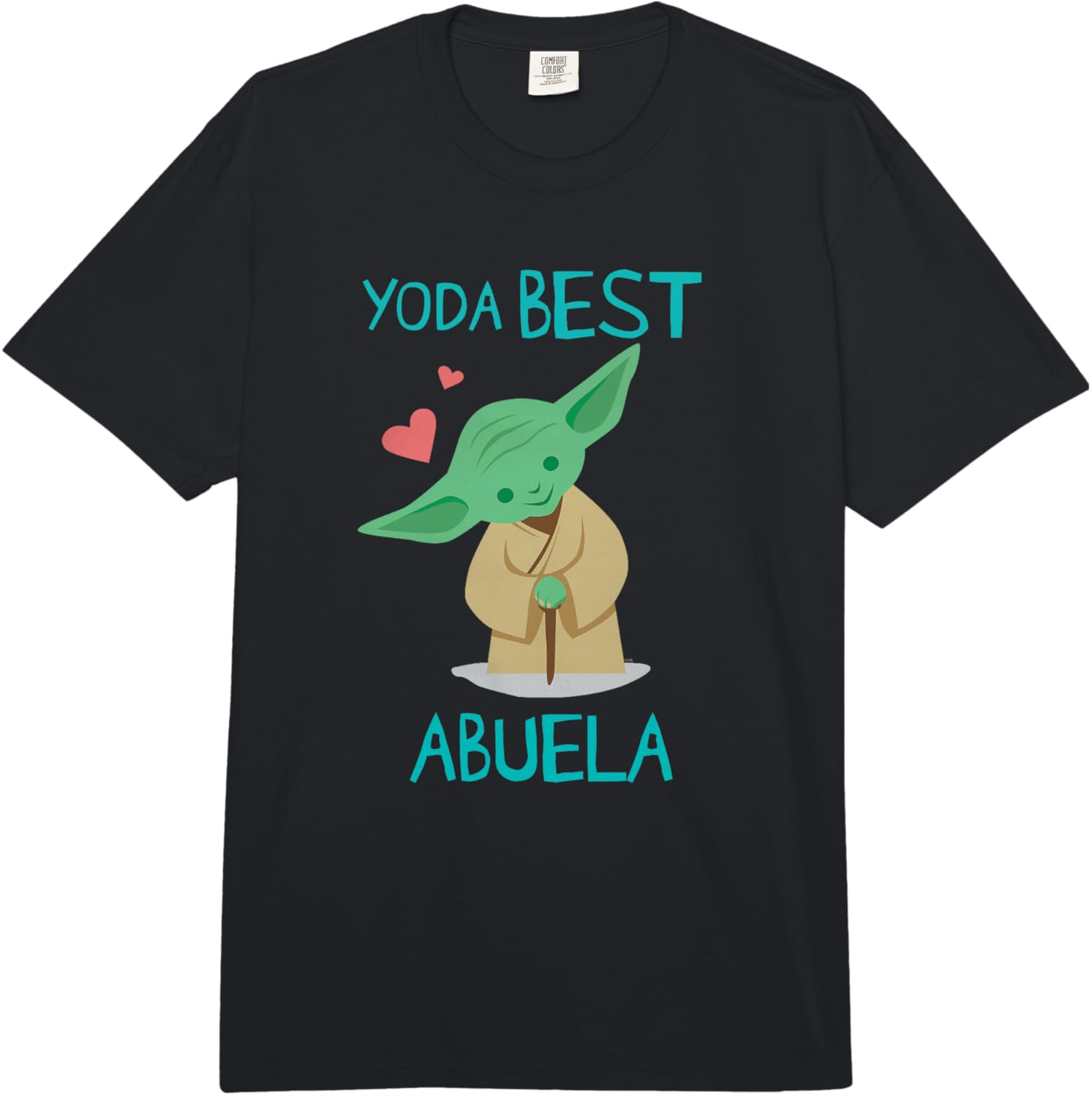 Star Wars Yoda Best Abuela Chibi Portrait Día de la Madre Comfort Colors Adult Heavyweight