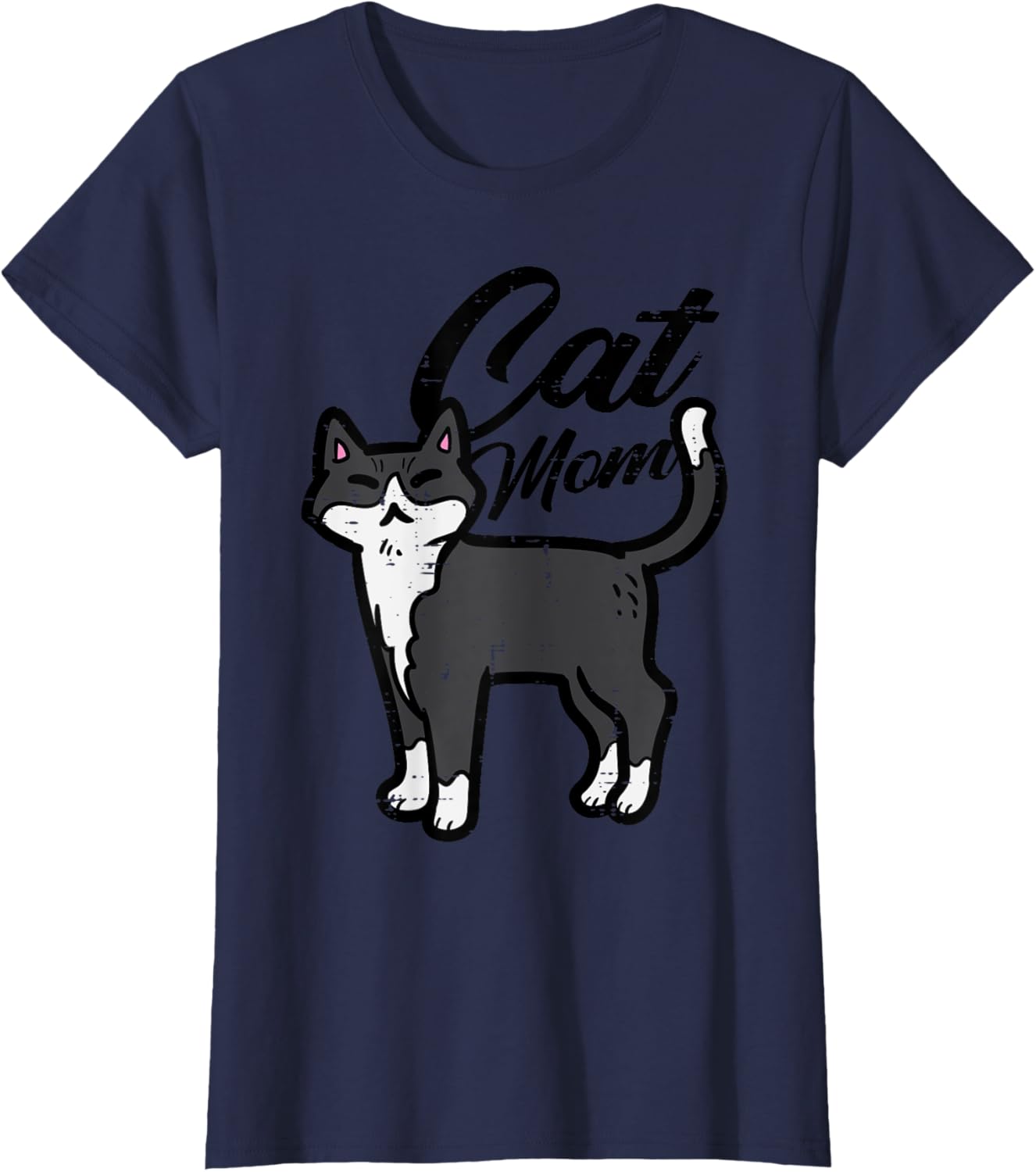 Cat Mom Cute Fur Mama Feline Pet Lover Paw Mommy Women Girls T-Shirt