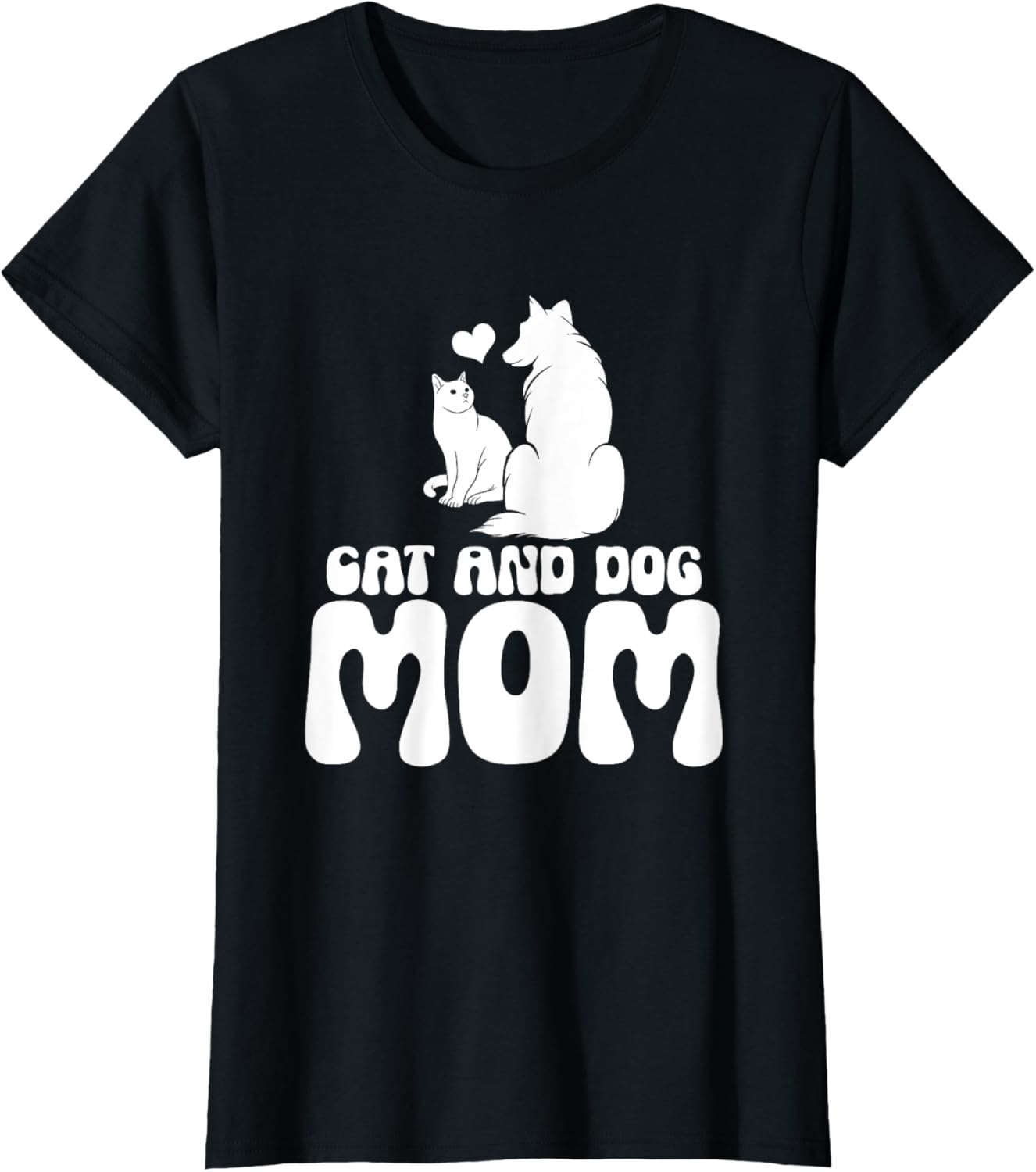 Cats and Dogs Mom Mother's Day Puppy Pets Animals Lover Cute T-Shirt