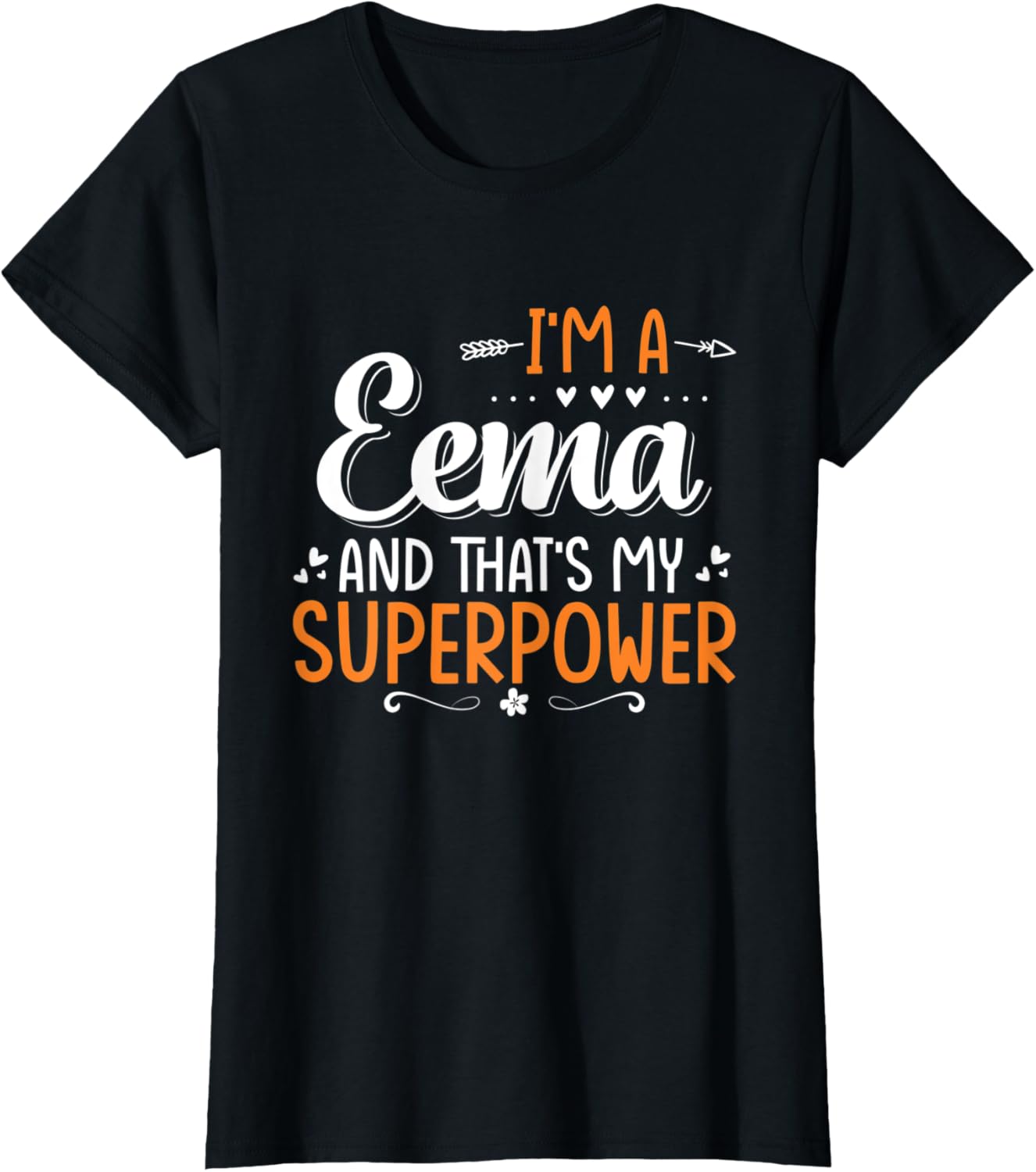 Womens I'm an EEMA and That's my Superpower Xmas Grandma