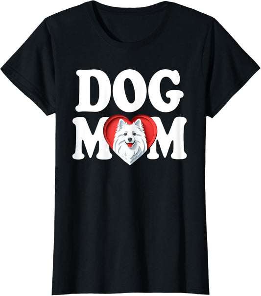 American Eskimo Dog Mom Cute Puppy Mother Women's T-Shirt