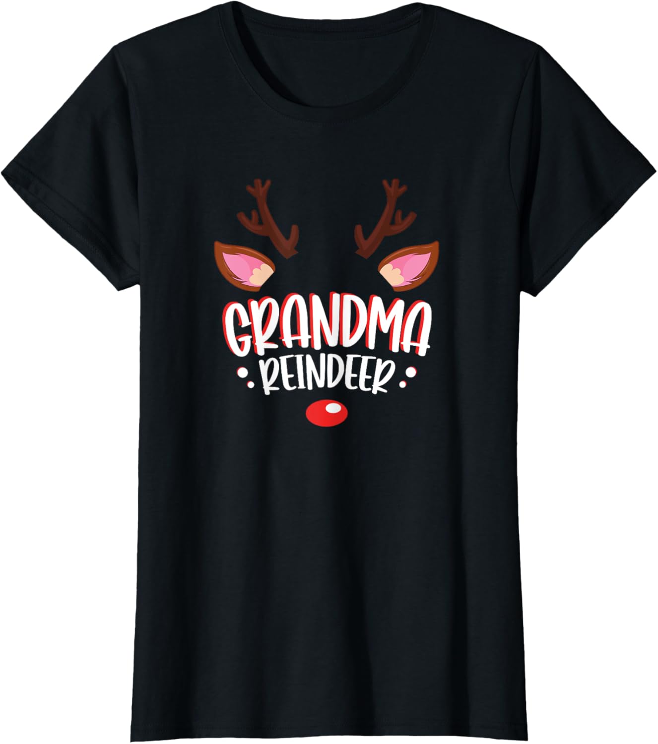 Grandma Reindeer Antlers Xmas Christmas