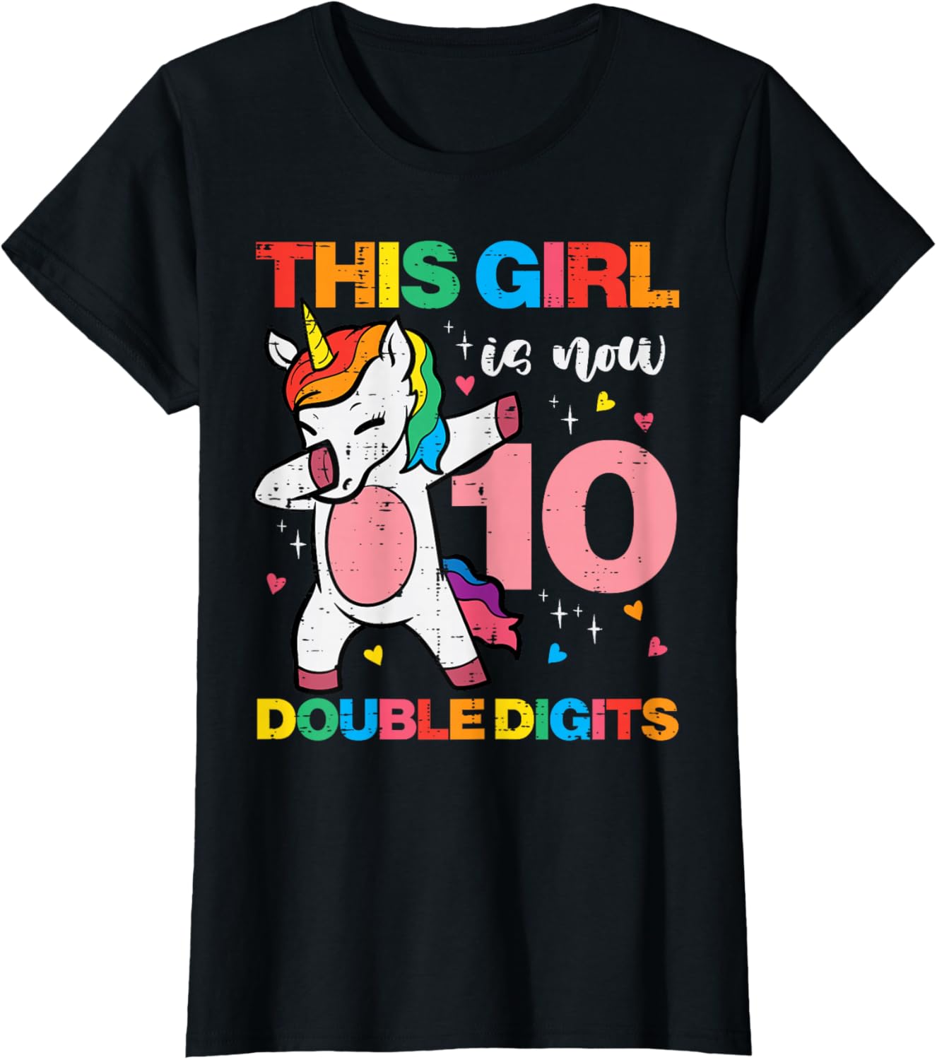 10th Birthday Unicorn Dab This Girl 10 Years Old Bday Party