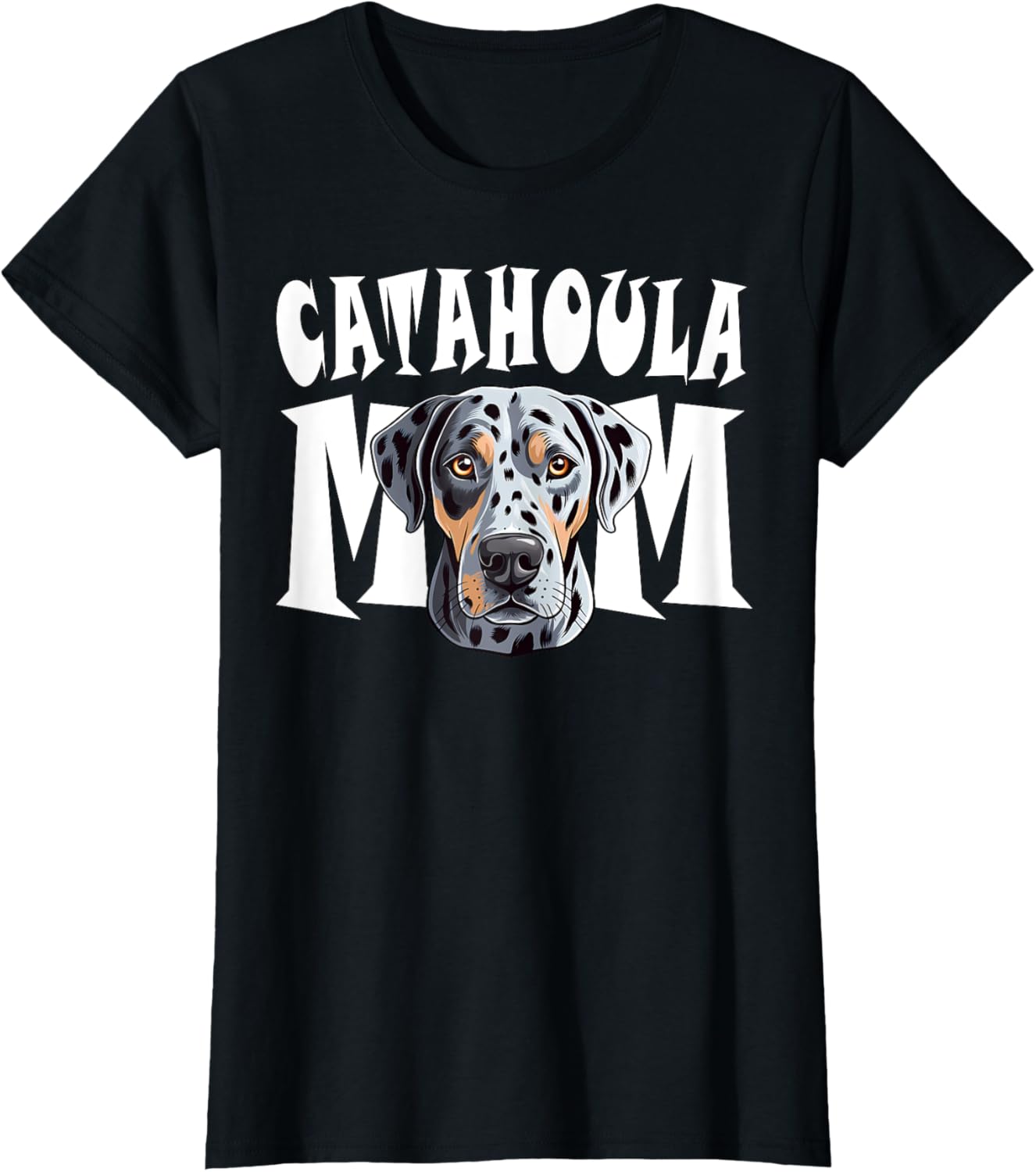 Catahoula Leopard Dog Mom Cute Dog Mother T-Shirt for Women