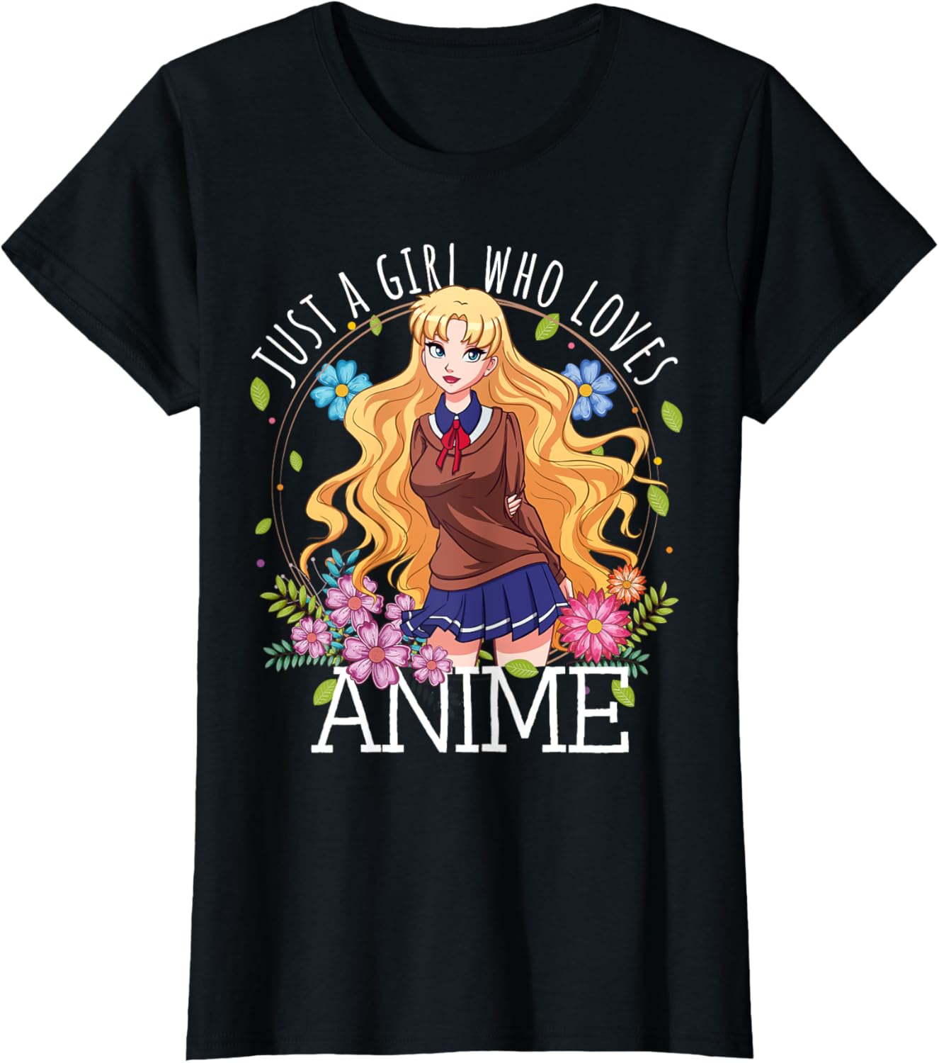 Just A Girl Who Loves Anime Lover Teen Girl Merch Otaku Gift