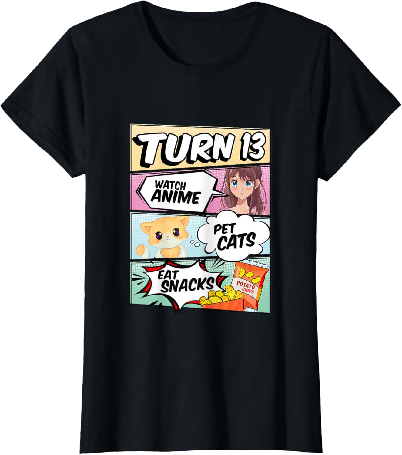 13th Birthday Anime Girl turns 13 pet cats watch anime