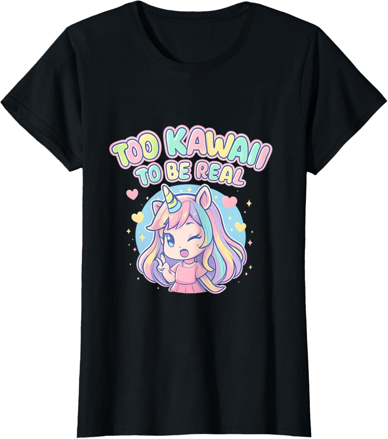 Too Kawaii to Be Real Anime Chibi Unicorn Pastel