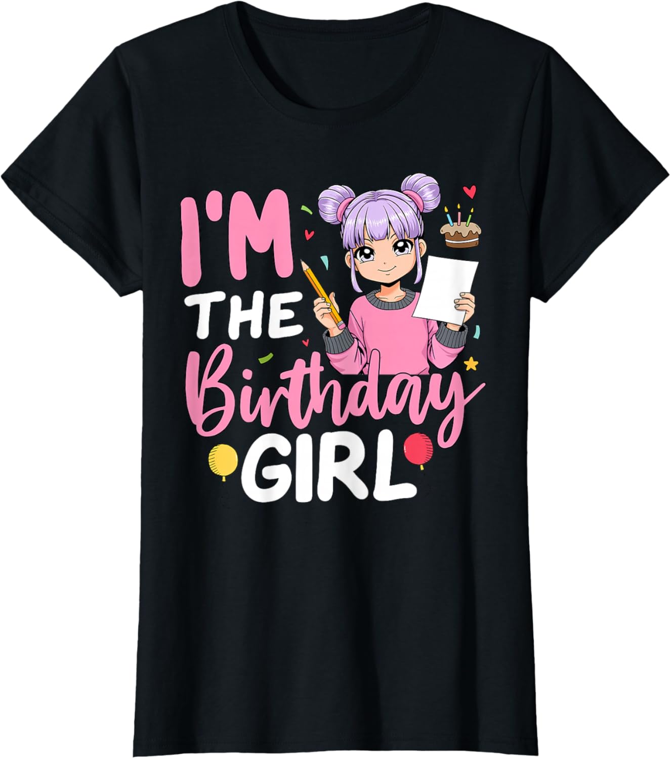 I'm The Birthday Girl Anime Sketching Girl