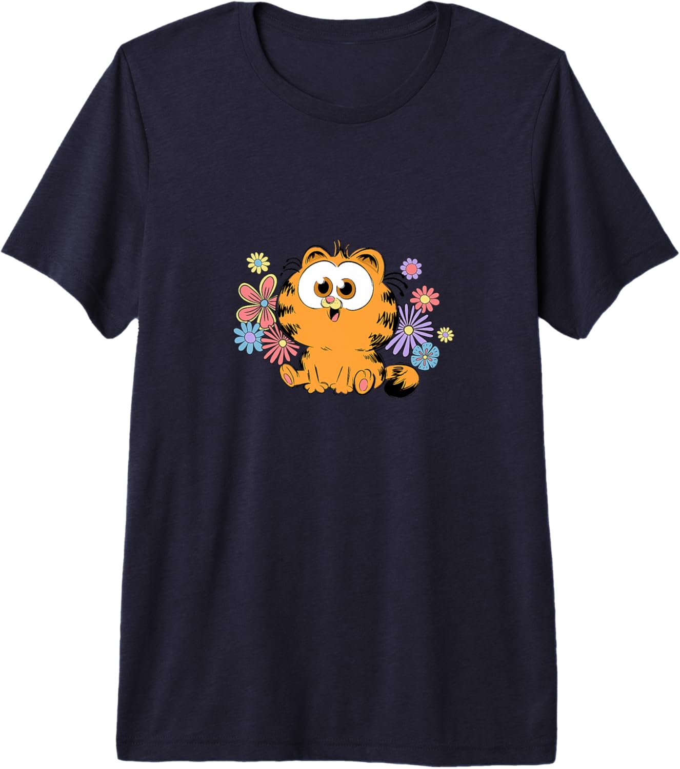 Garfield Too Cute To Care Chibi Floral Front & Back Premium