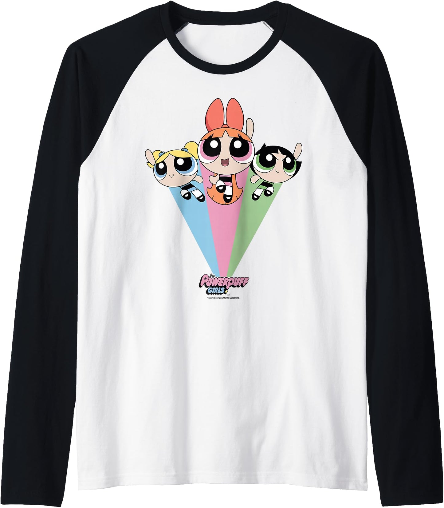 CN The Powerpuff Girls Group Shot Raglan Baseball Tee