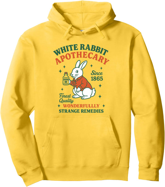 Alice In Wonderland White Rabbit Apothecary Pullover Hoodie