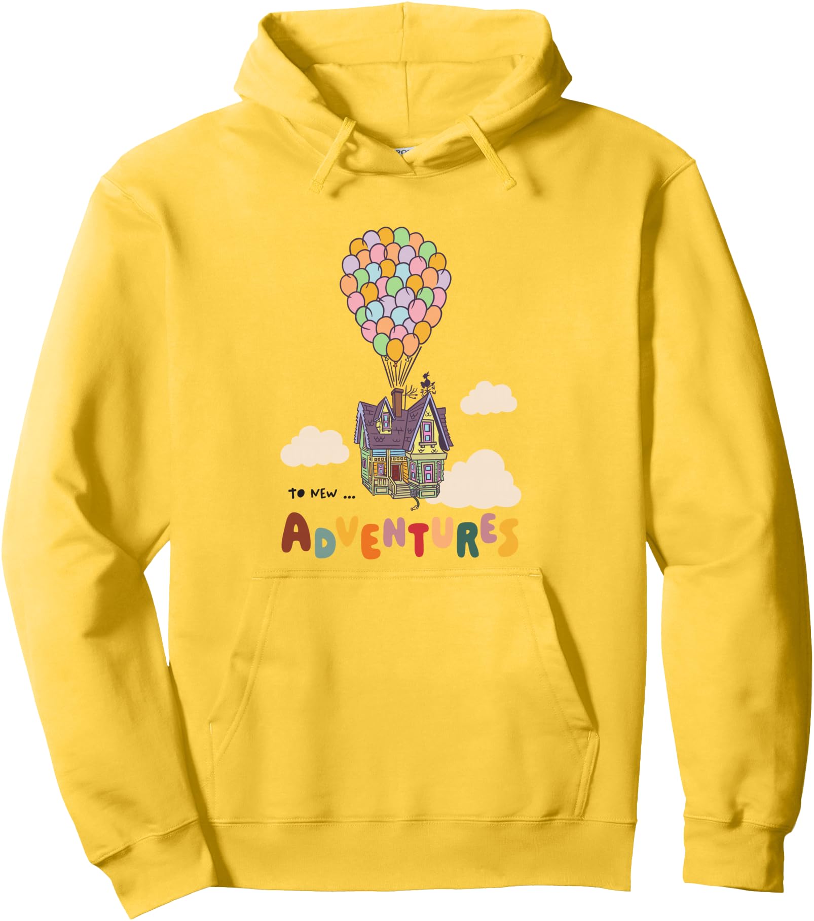 Disney Pixar Up The New Adventures Flying House Big Logo Pullover Hoodie