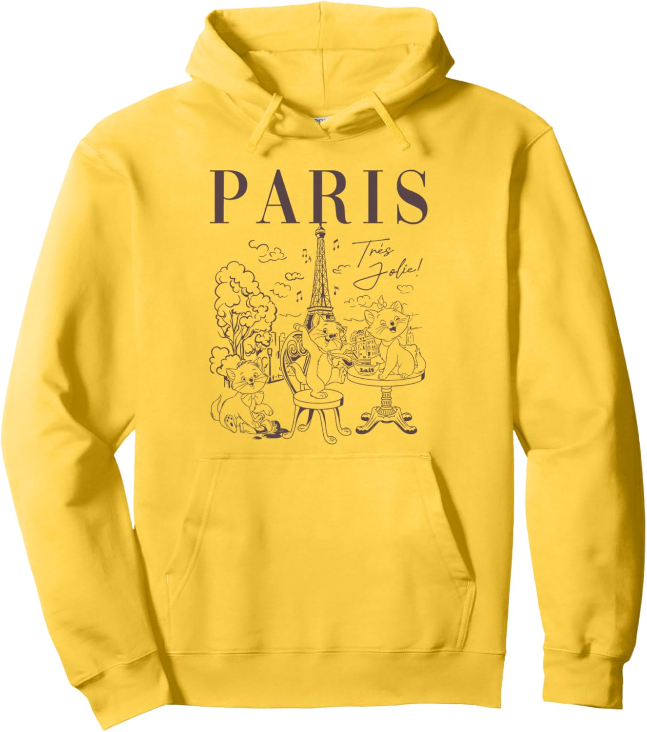 Disney The Aristocats Marie Tolouse And Berlioz In Paris Pullover Hoodie