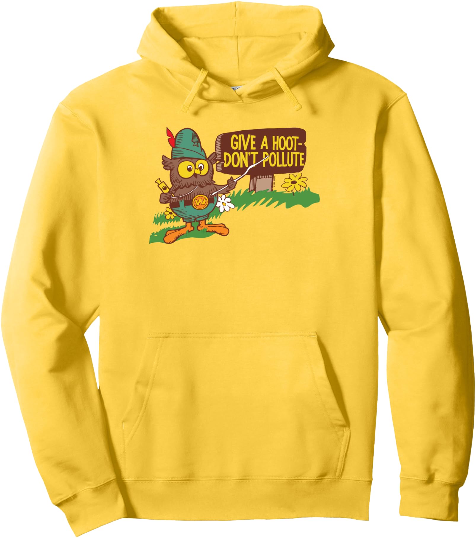 Give A Hoot - Don't Pollute Woodsy Owl Officially Licensed Pullover Hoodie