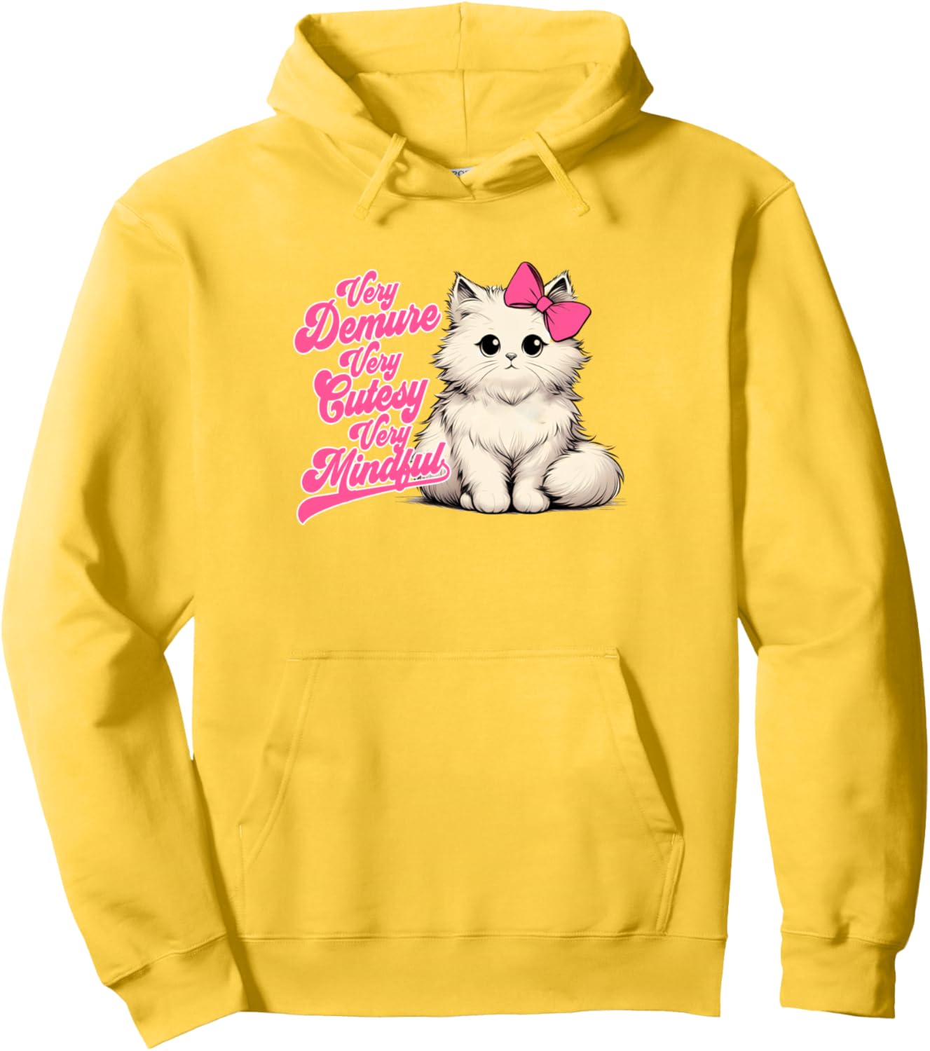 Cat Lover Cat Mom Cat Mama Very Demure Cutesy Mindful Pullover Hoodie