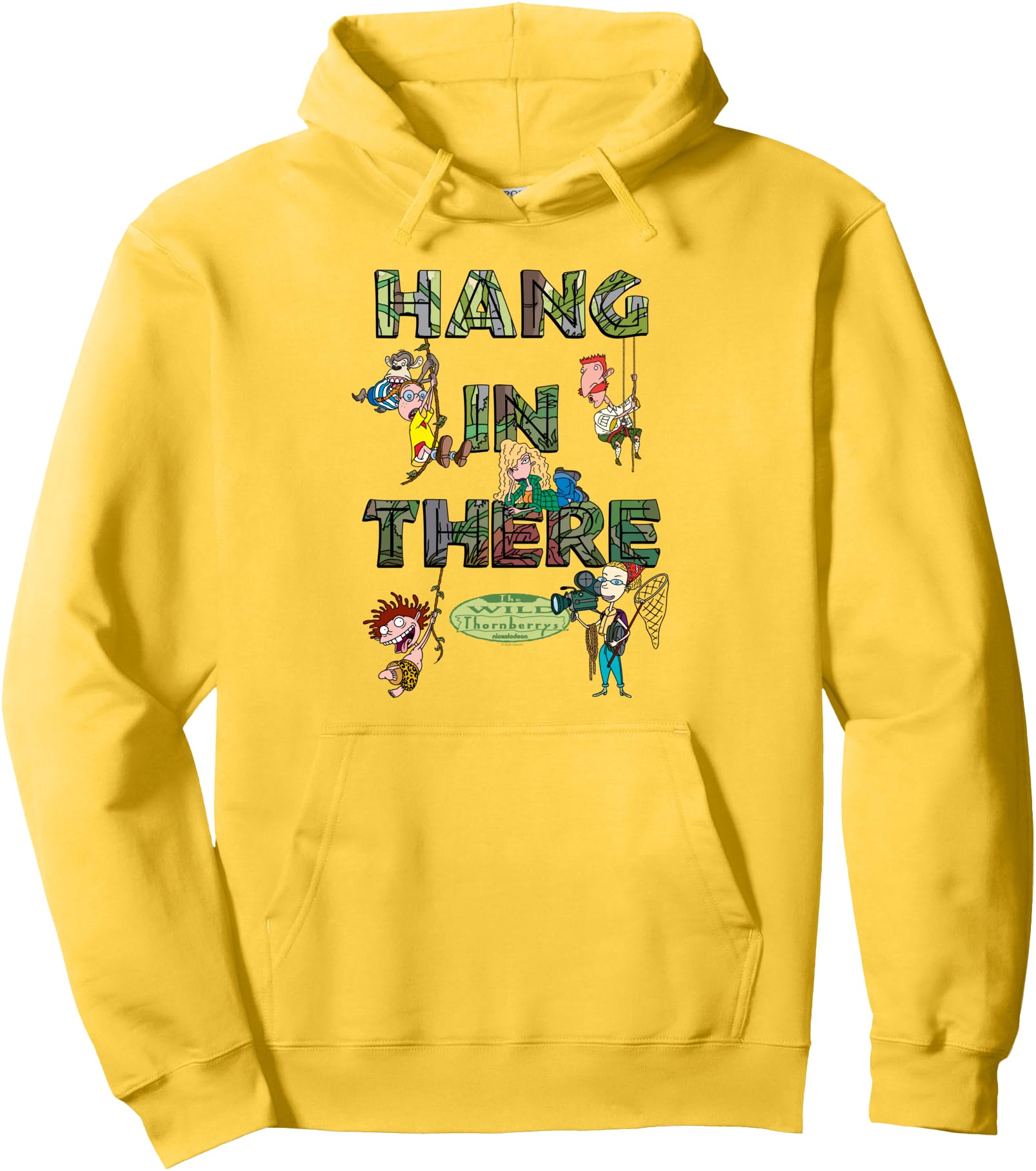 Wild Thornberry's Hang in There Family Cartoon Pullover Hoodie