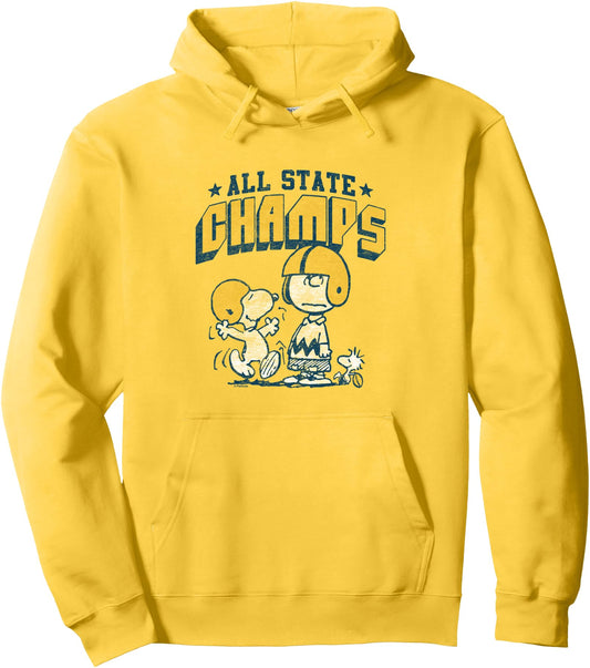 Charlie Brown & Snoopy Football State Champs Pullover Hoodie