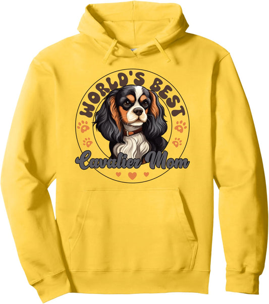 Cavalier King Charles Spaniel Dog World's Best Cavalier Mom Pullover Hoodie