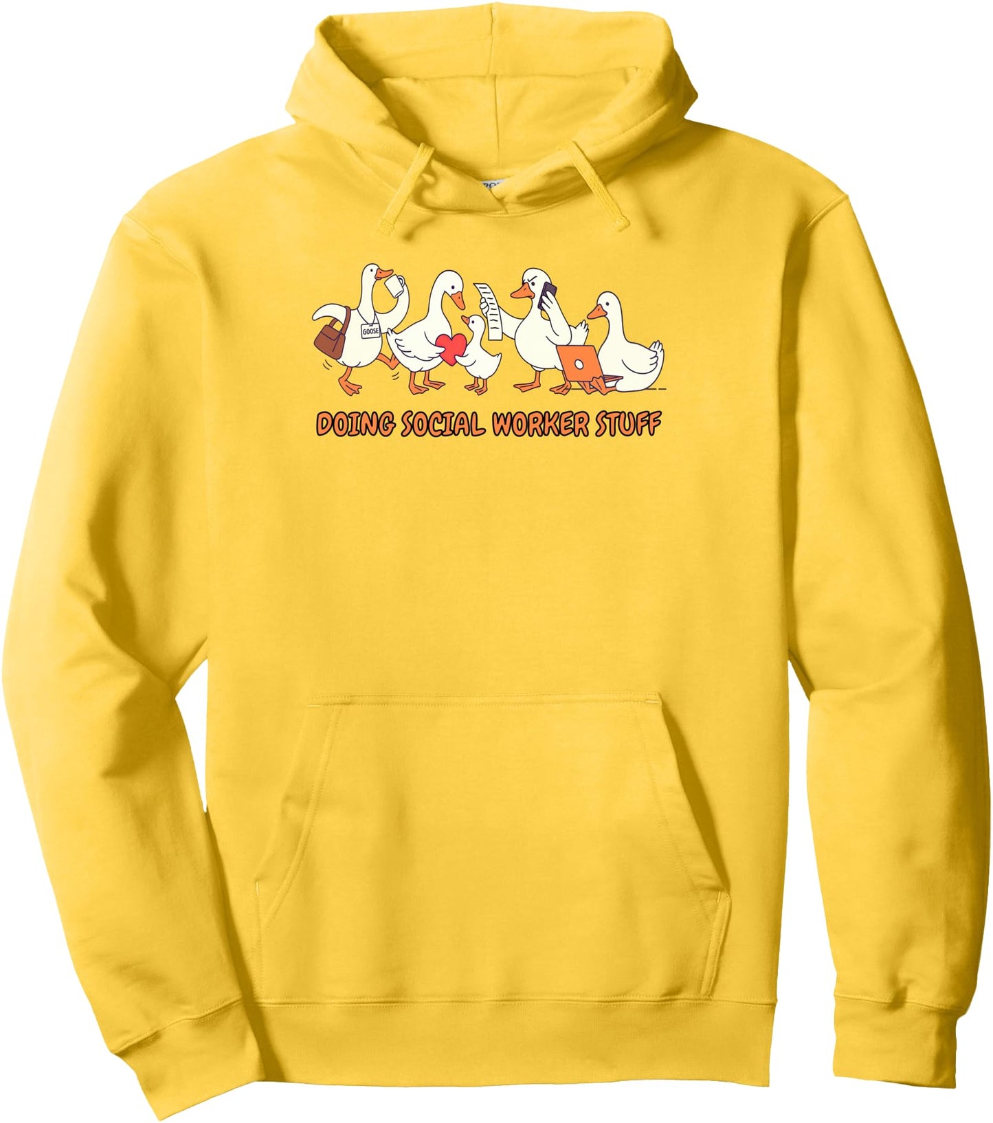 Social Work Silly Goose LCSW Doing Social Worker Stuff Pullover Hoodie