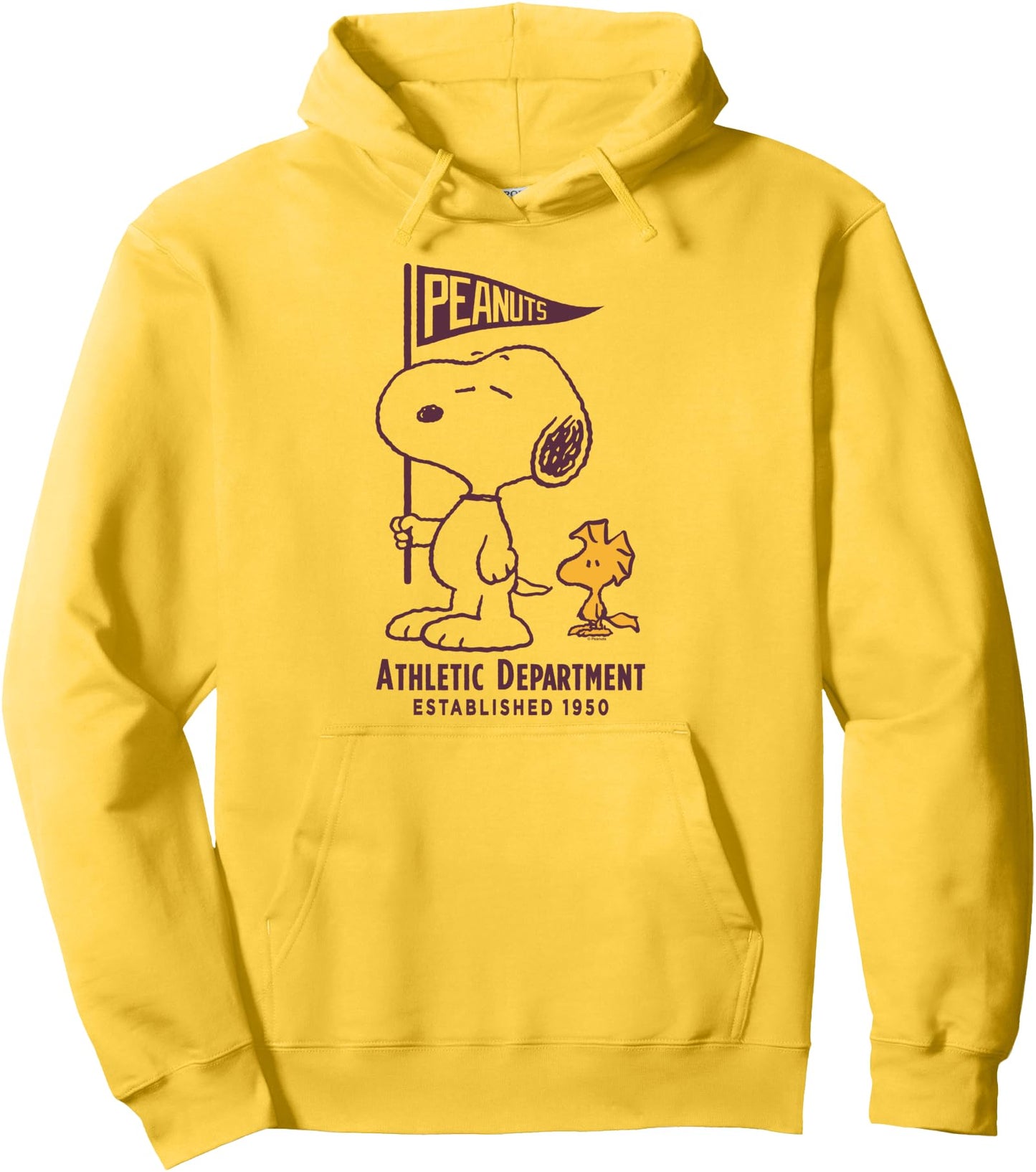 Snoopy and Woodstock Varsity Athletic Department Pullover Hoodie