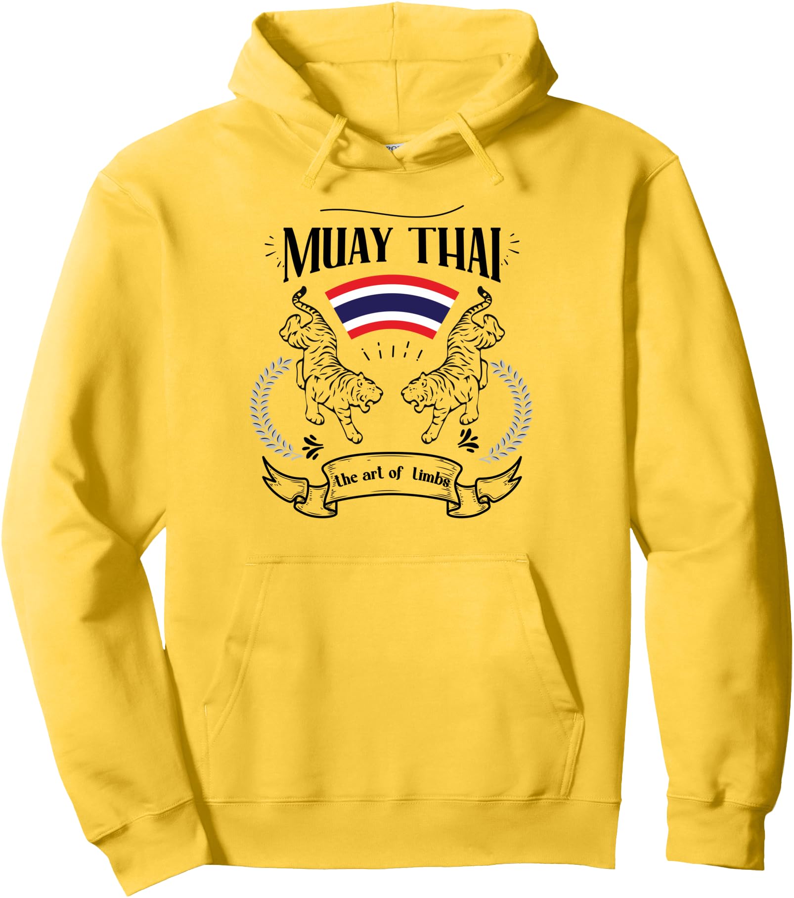 The Art of 8 Limbs Muay Thai Martial Art Sak Yant Pullover Hoodie